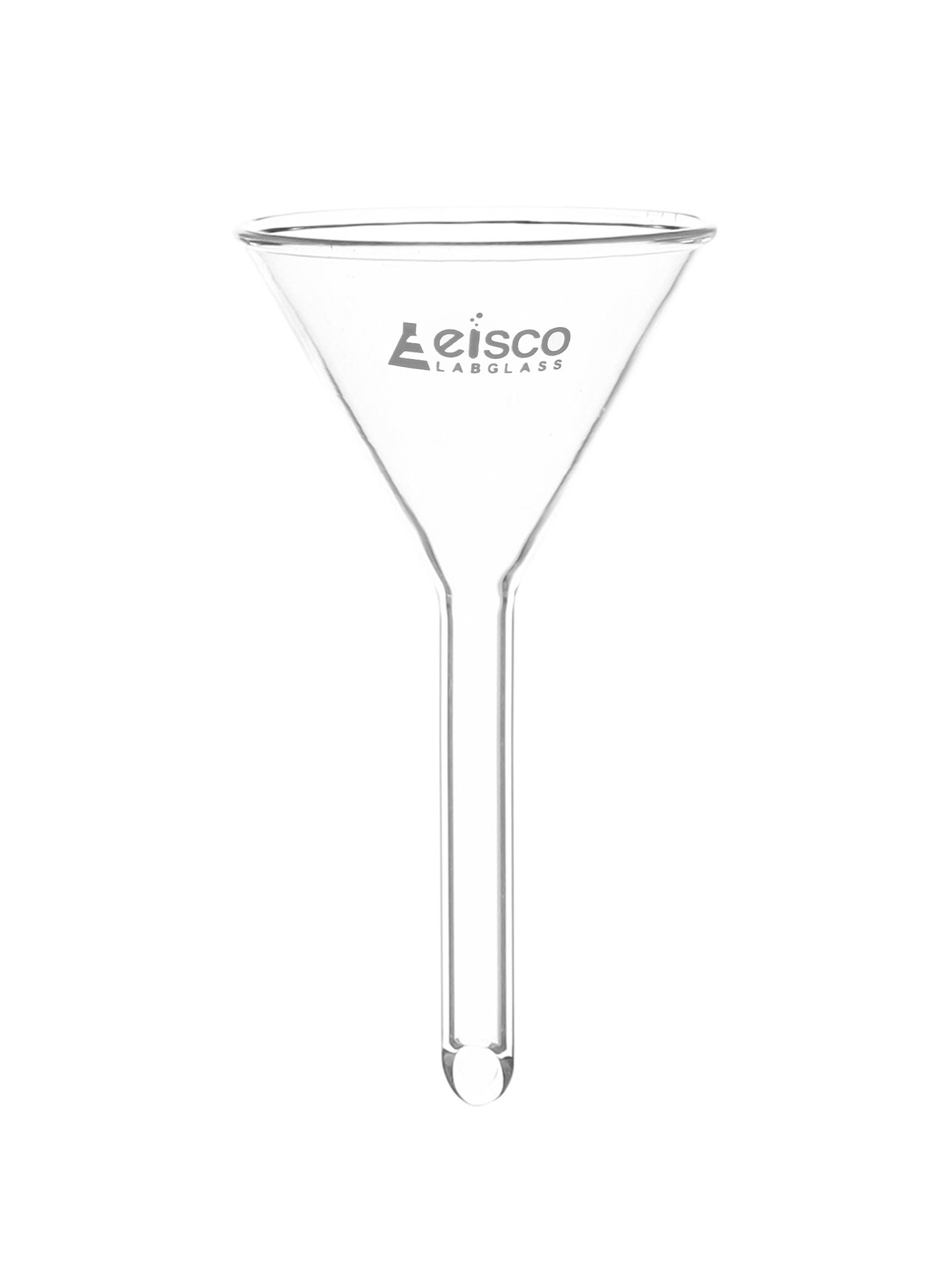 Borosilicate Glass Filter Funnel with Plain Stem