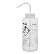 Ethanol Wash Bottle, LDPE, 2-Color Label, 1000mL