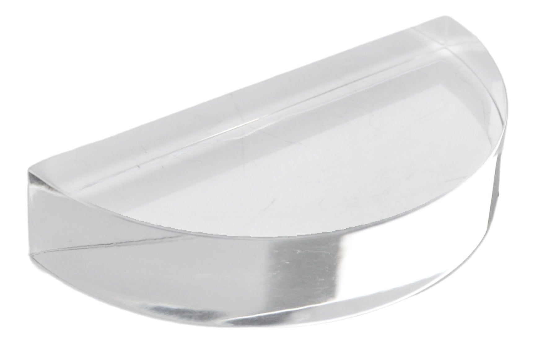 Semicircular Acrylic Block with Polished Sides, 3"