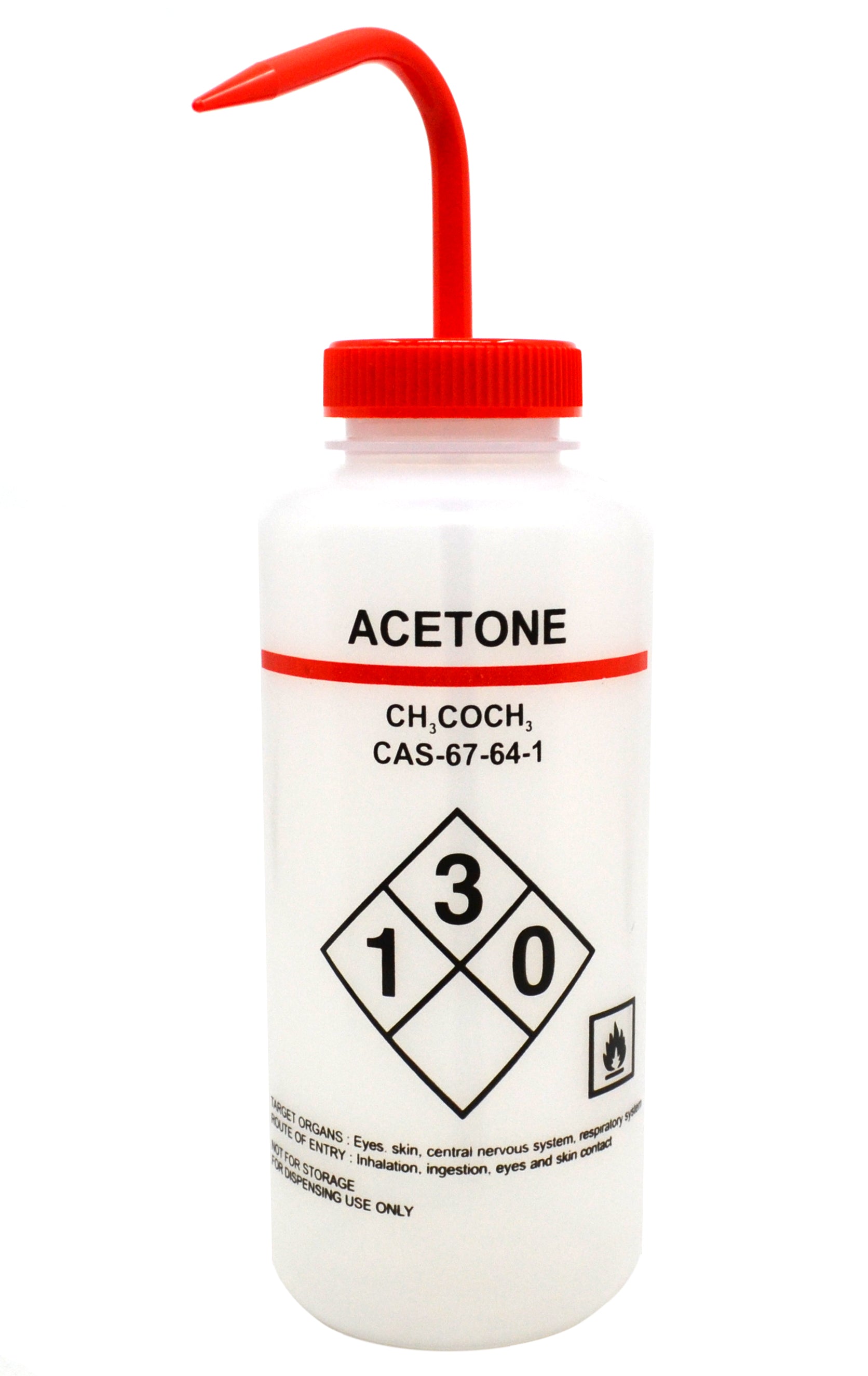 Self-Venting LDPE Acetone Wash Bottle, 1000mL