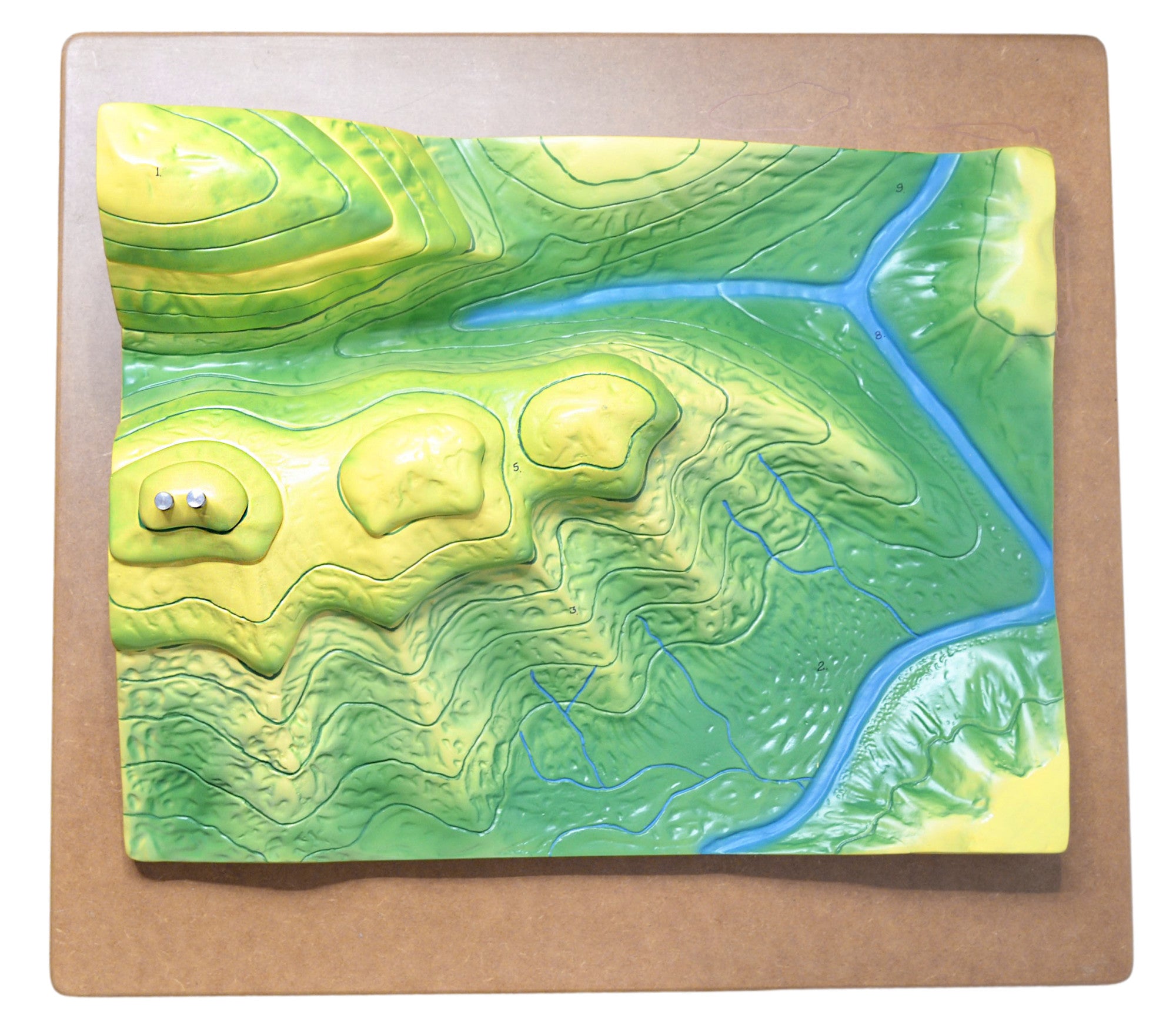 Contour Map Demonstration Model, 20", Multi-Part