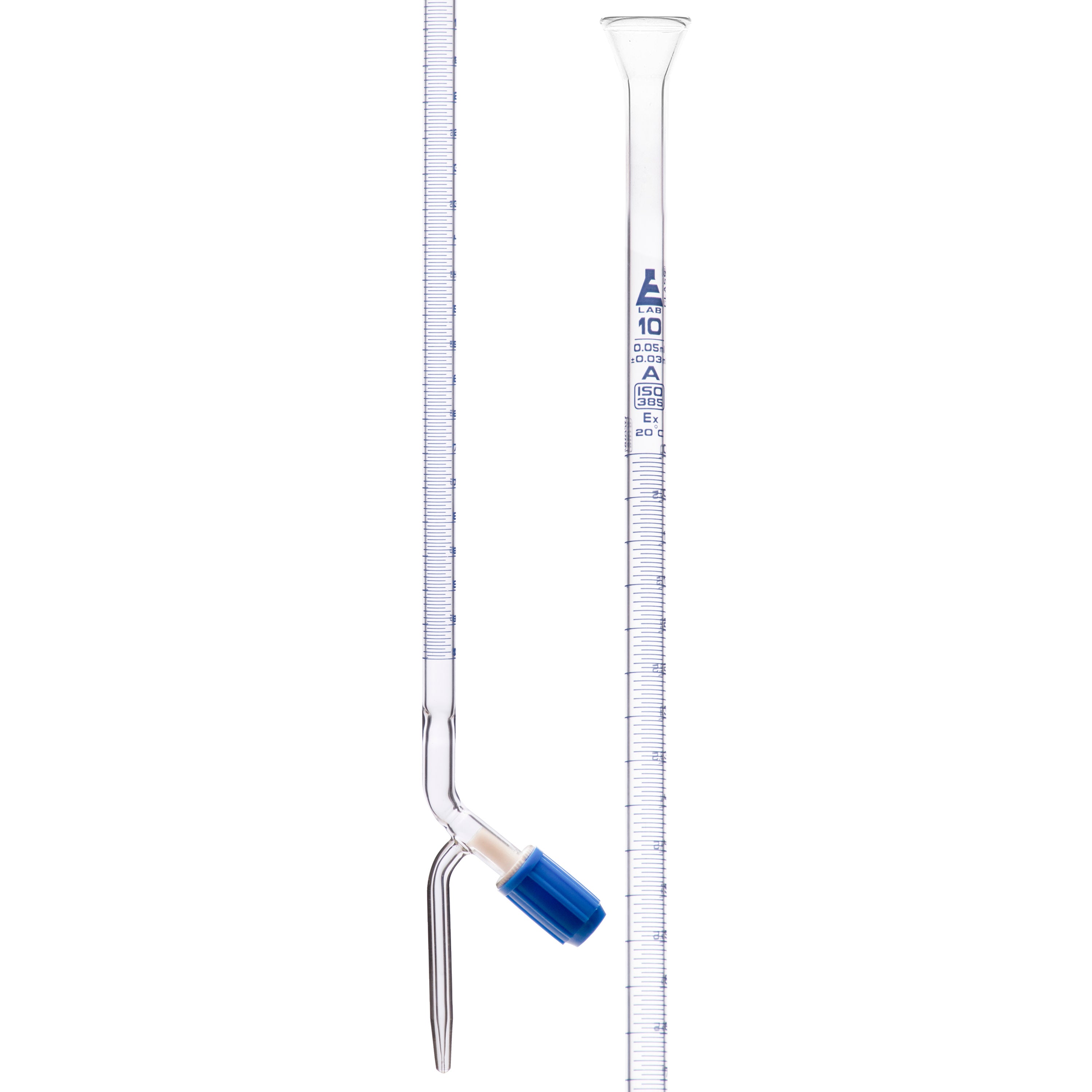 Class A Borosilicate Glass Burette with PTFE Stopcock