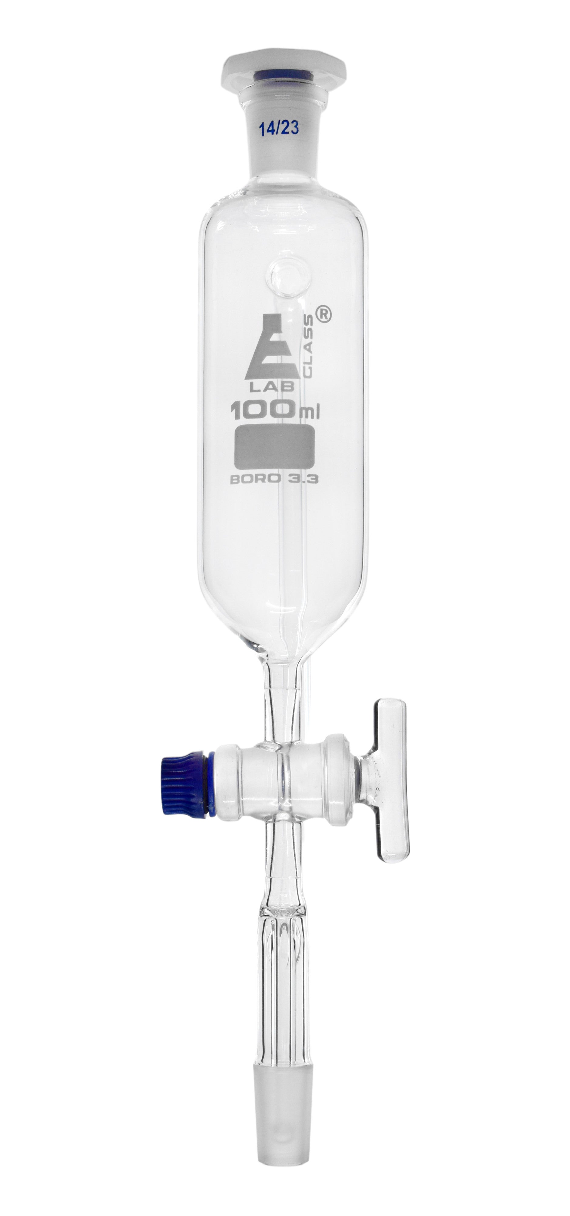 Pressure Equalizing Borosilicate Glass Dropping Funnel with PTFE Stopcock