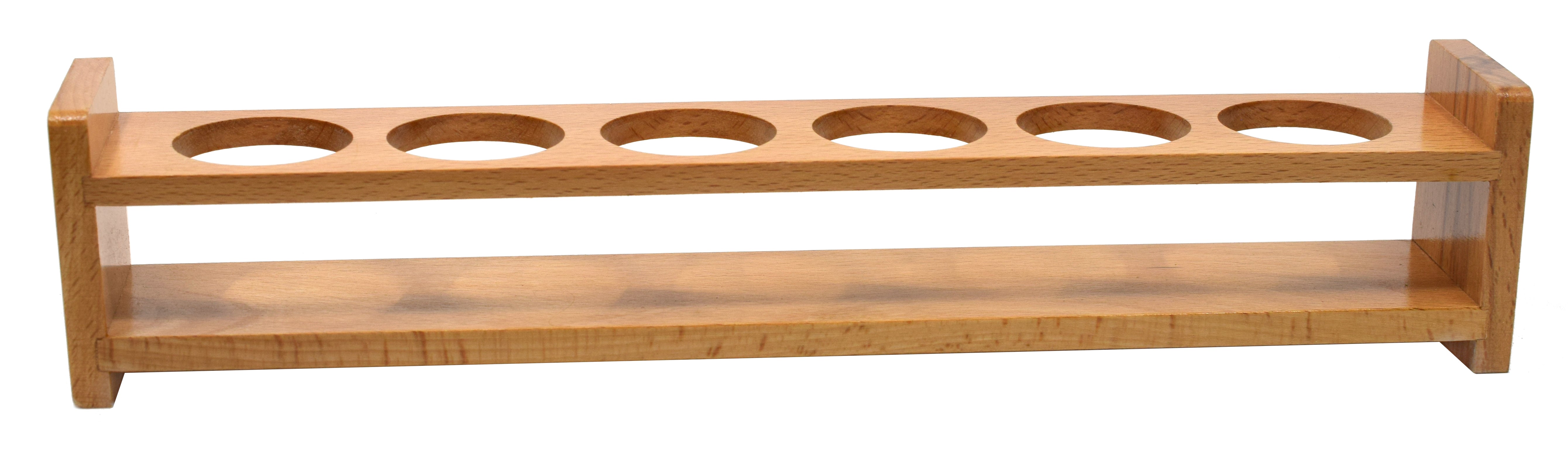 Wooden Bottle Stand for 6 Bottles, 1.75" Diameter