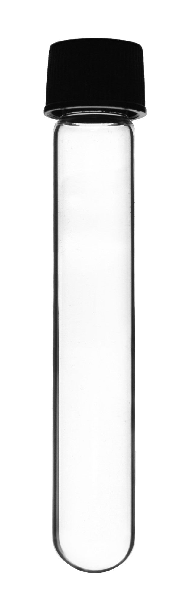Round Bottom Borosilicate Glass Test Tube with Bakelite Screw Cap, 30mL