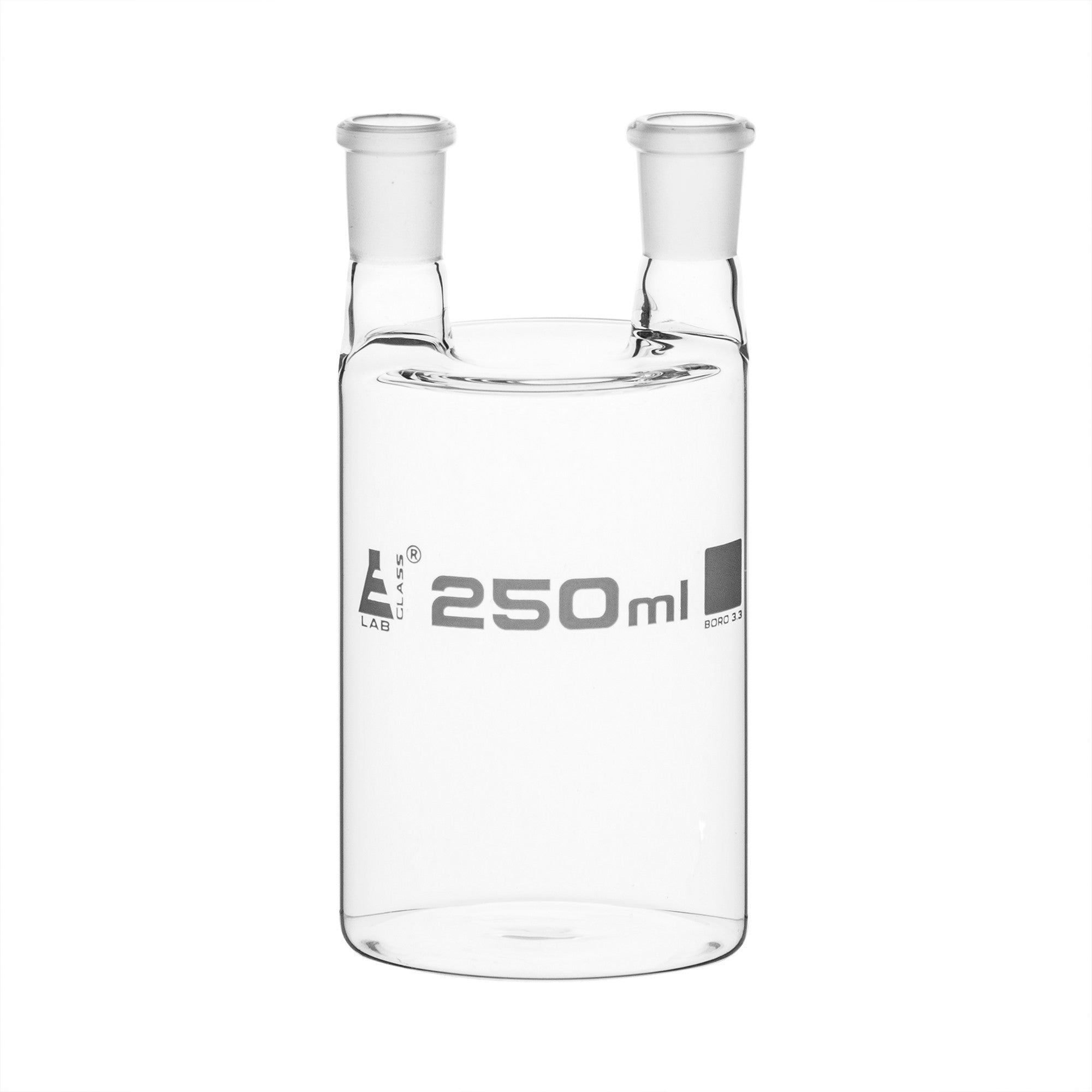 Two-Neck Borosilicate Glass Woulff Bottle