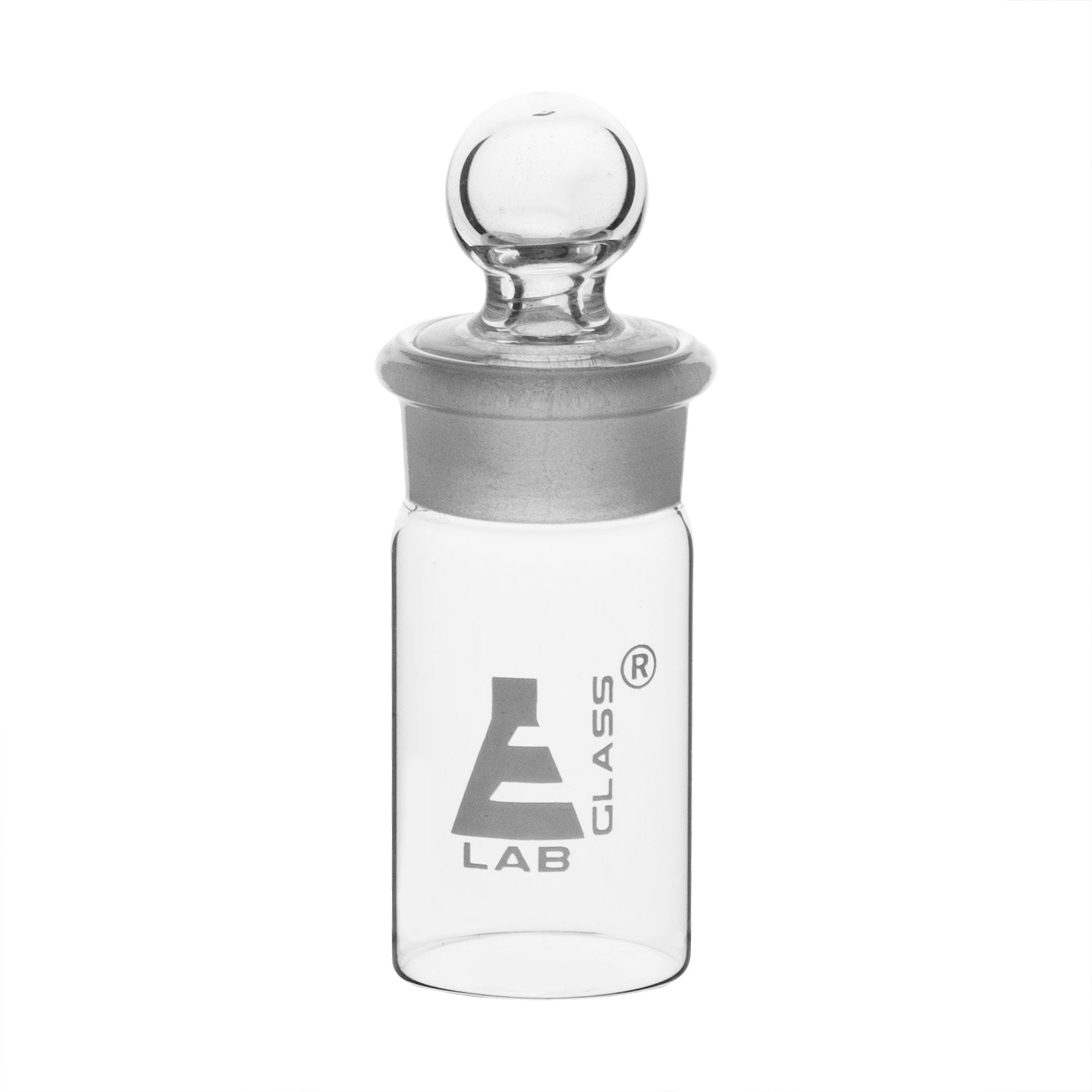 Tall Form Borosilicate Glass Weighing Bottle with Ground Stopper
