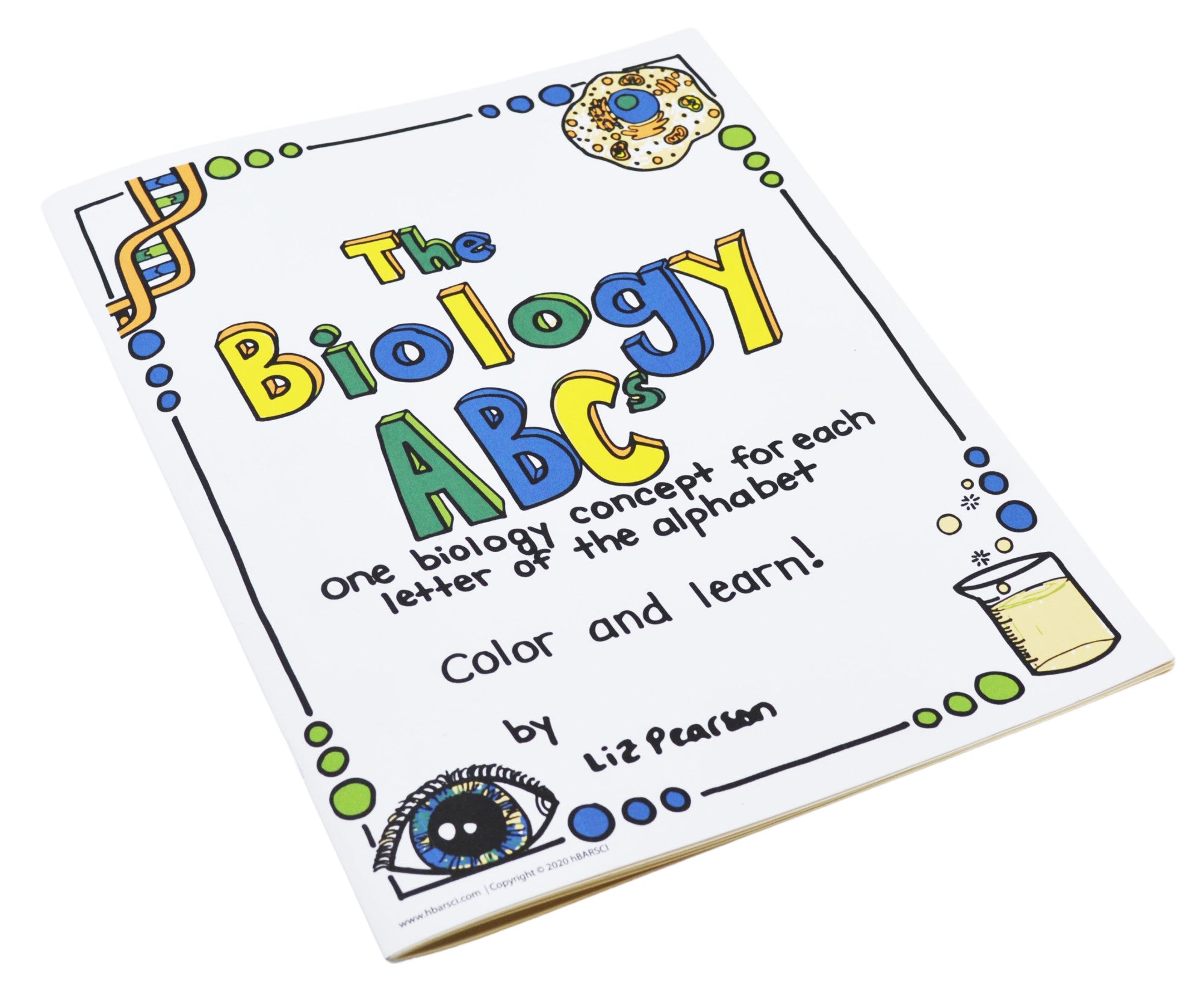 The Biology ABCs Educational Coloring Book, 26 Pages