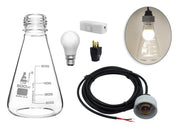 Build-Your-Own Erlenmeyer Flask Pendant Light Kit with Socket and 13ft Cable