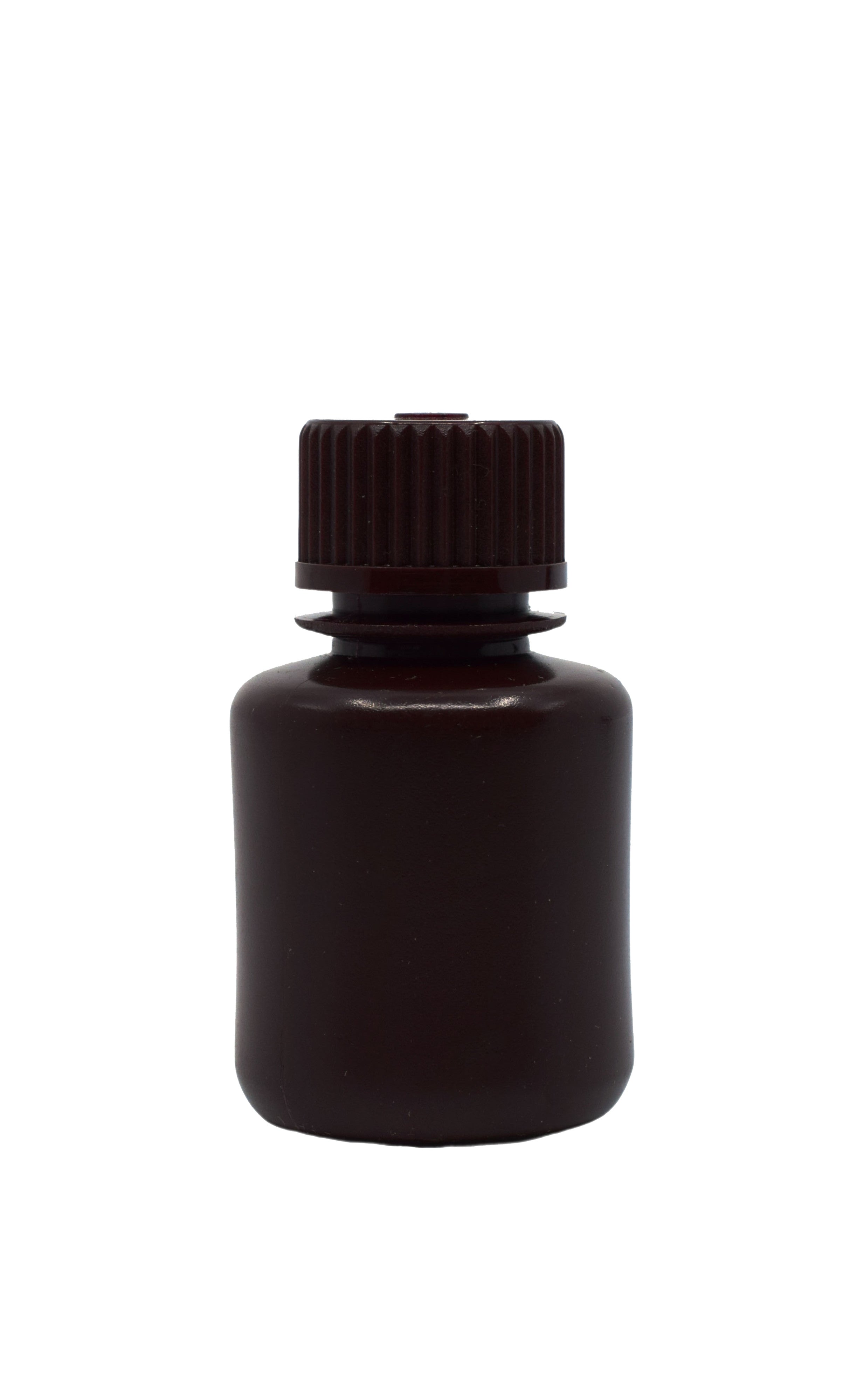 Narrow Mouth Amber HDPE Reagent Bottle with Screw Cap