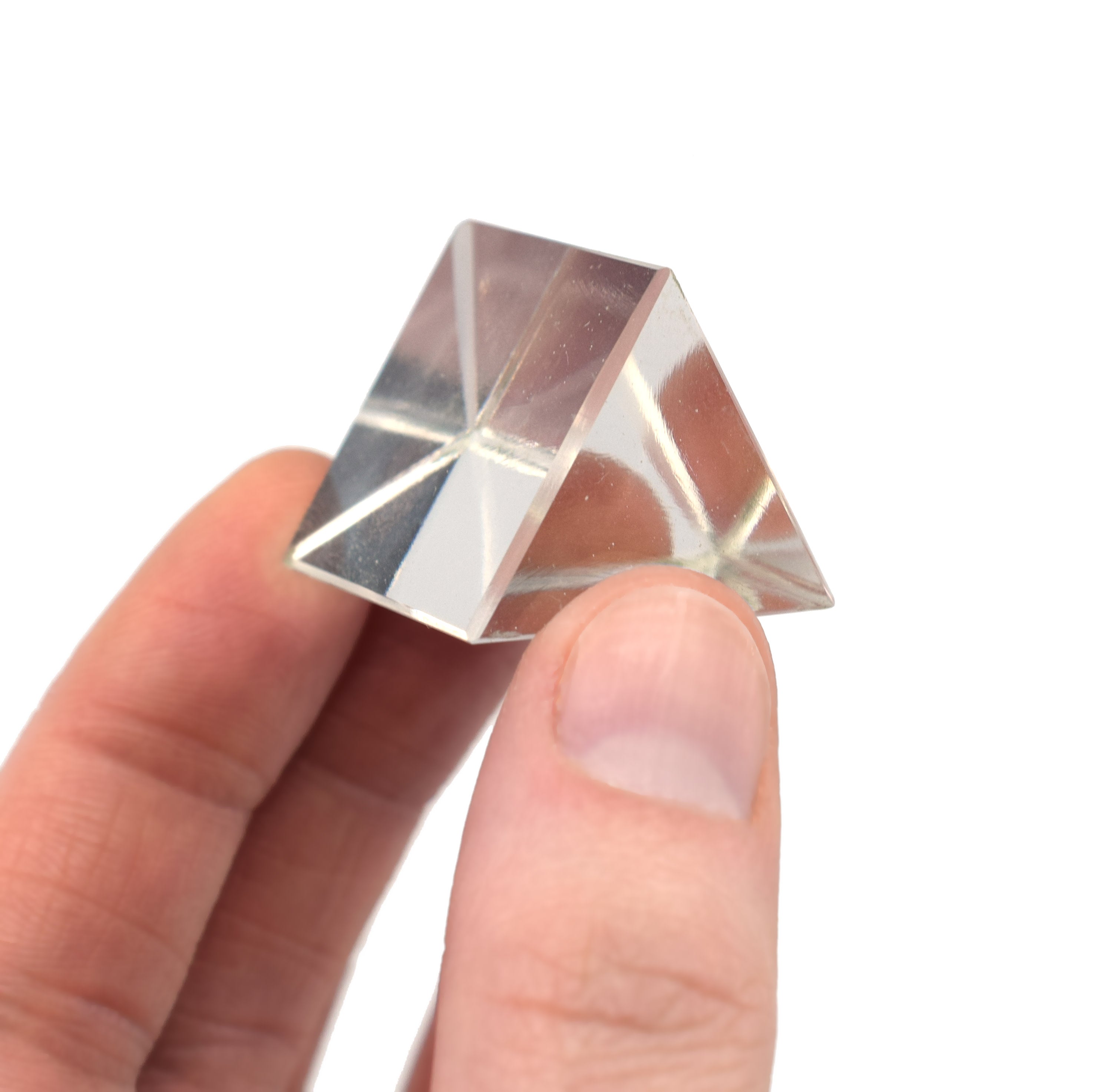 Equilateral Optical Glass Prism, 26mm Length, 26mm Faces