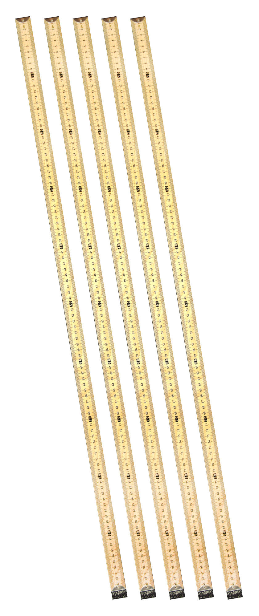 Double-Sided Hardwood Meter Stick with Horizontal Reading