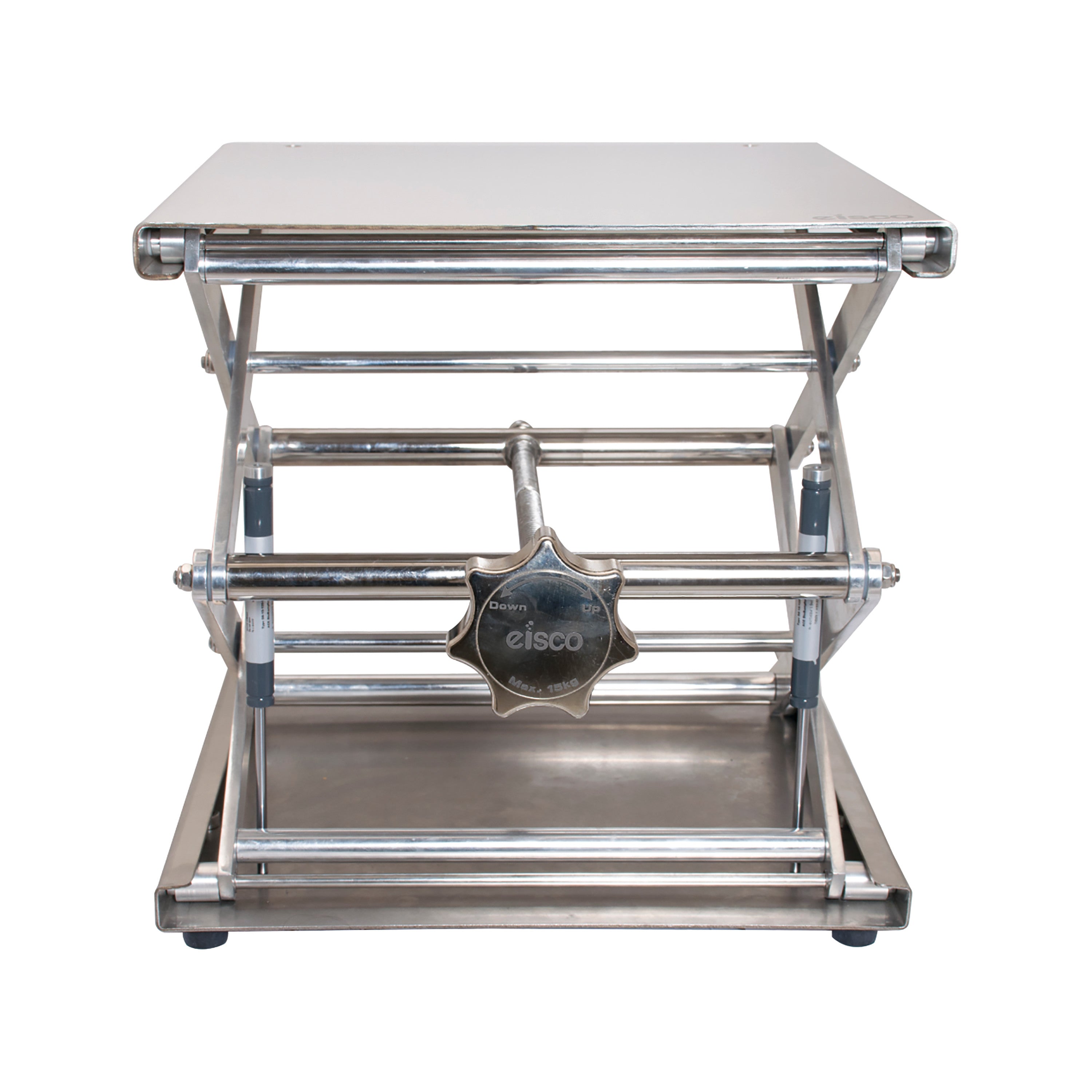 Premium Stainless Steel Scissor Jack with Hand Crank, 26" Extension