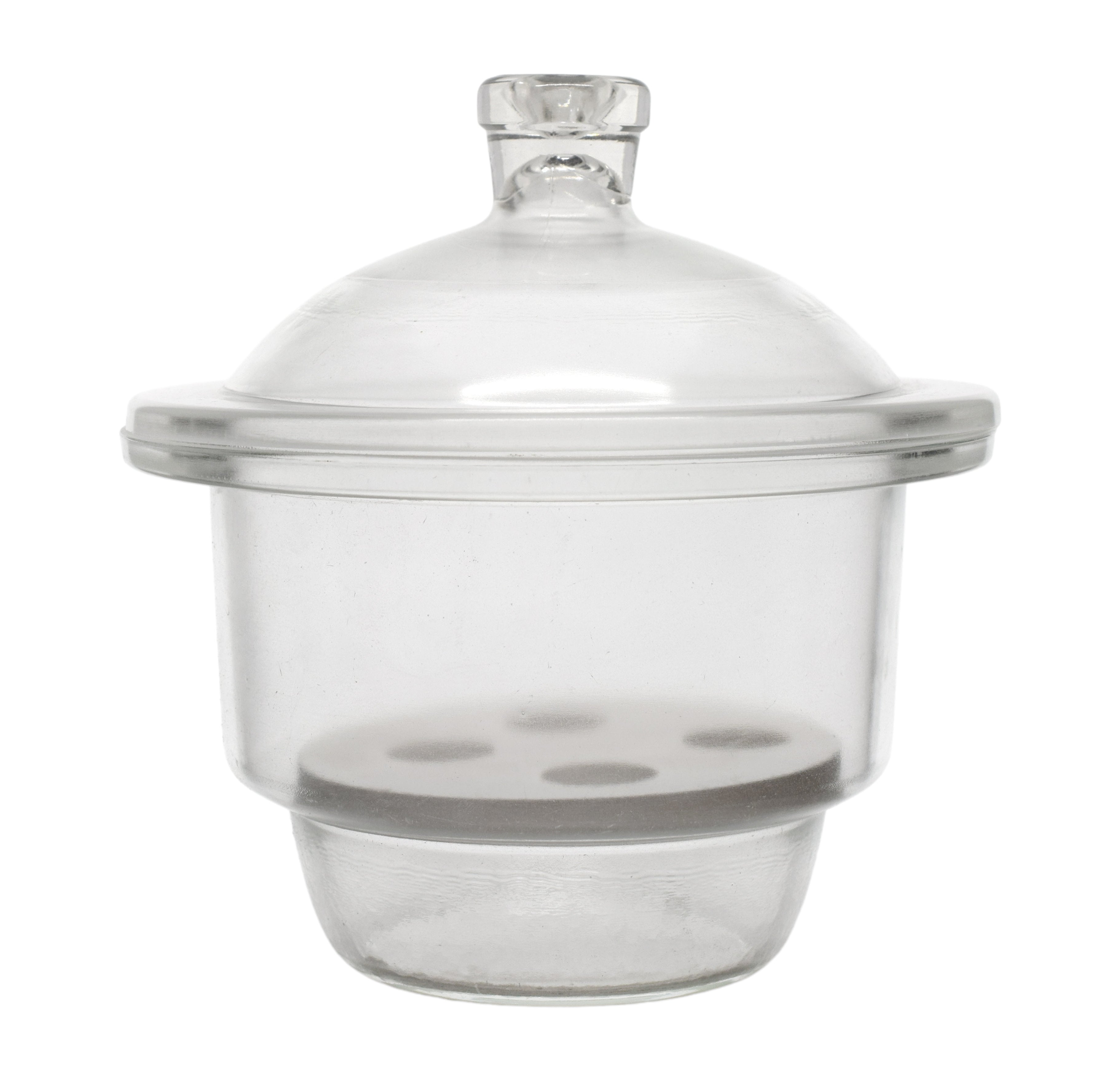 15cm Borosilicate Glass Vacuum Desiccator with Porcelain Plate
