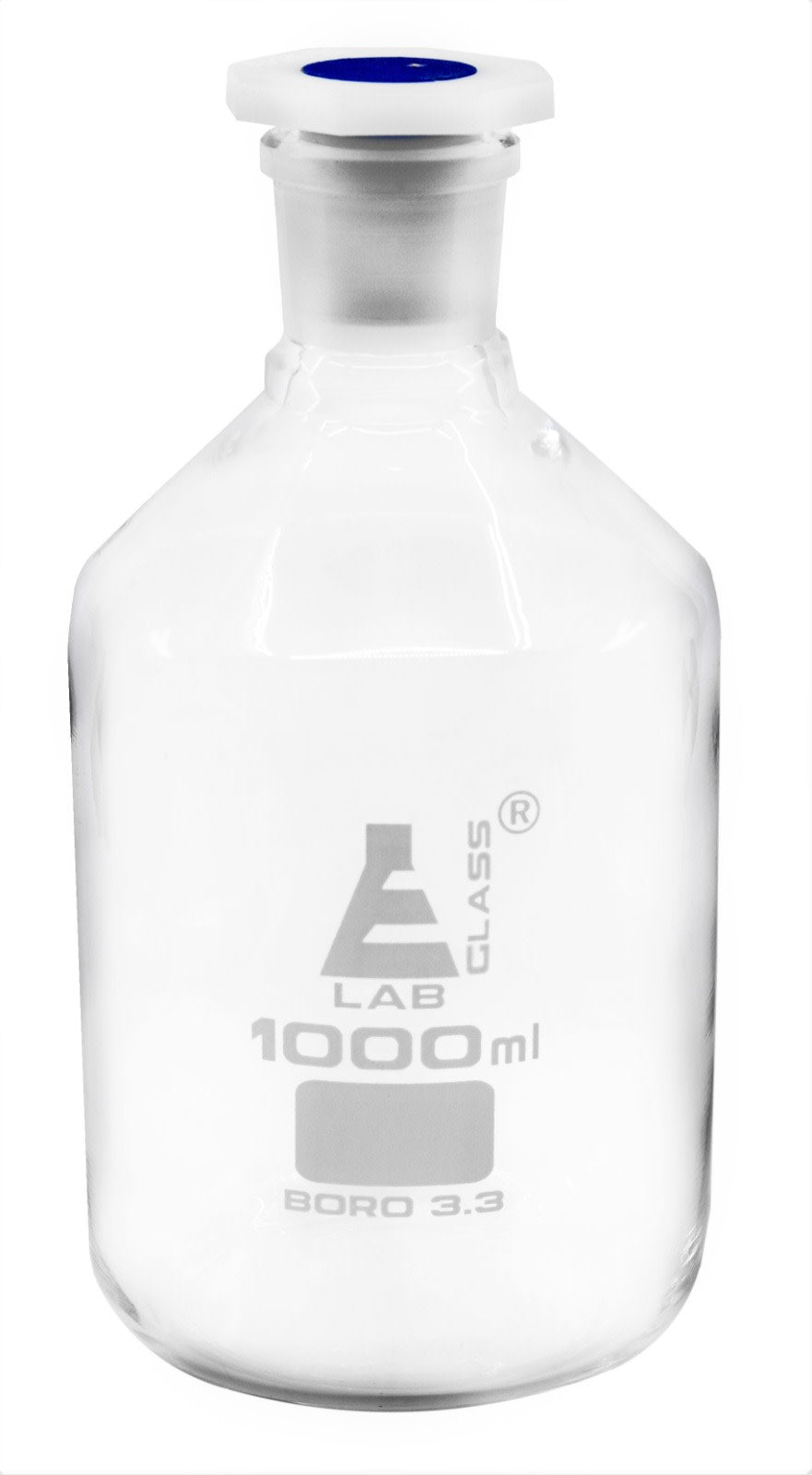 Borosilicate Glass Reagent Bottle with Acid-Proof Polypropylene Stopper