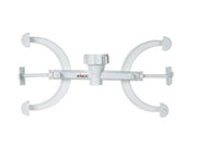Double Polypropylene Burette Clamp for 10mm or 12.5mm Rods
