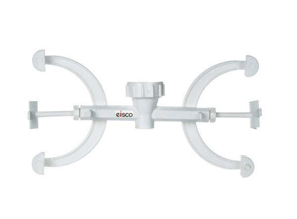Double Polypropylene Burette Clamp for 10mm or 12.5mm Rods