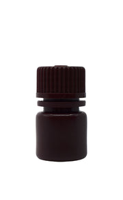 Narrow Mouth Amber HDPE Reagent Bottle with Screw Cap