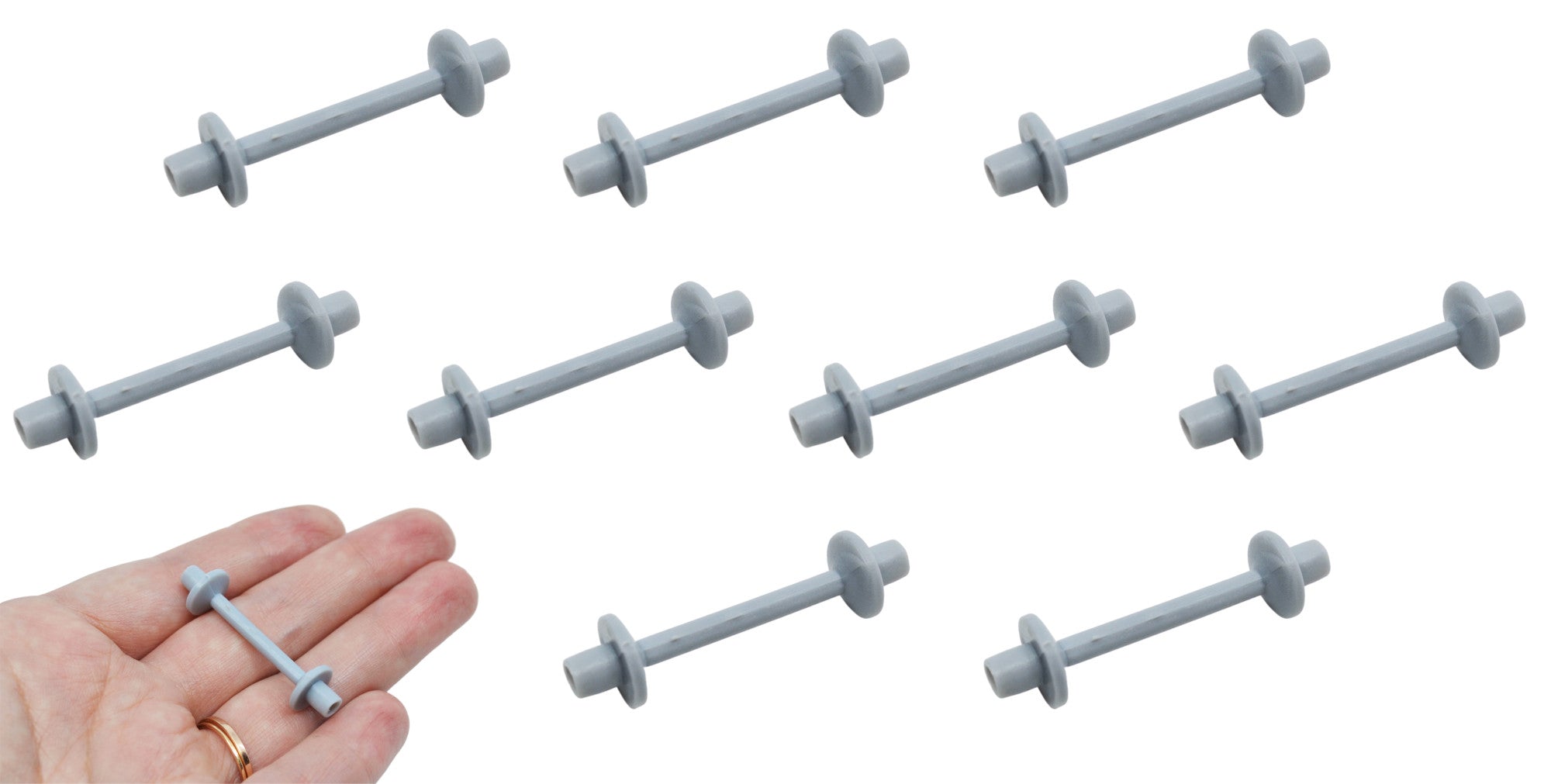 Gray Molecular Model Bond, 1.5 Inch, 10-Pack