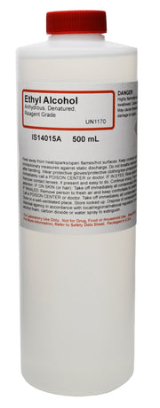 ACS Reagent Grade Anhydrous Ethyl Alcohol Denatured with Isopropyl, 500mL