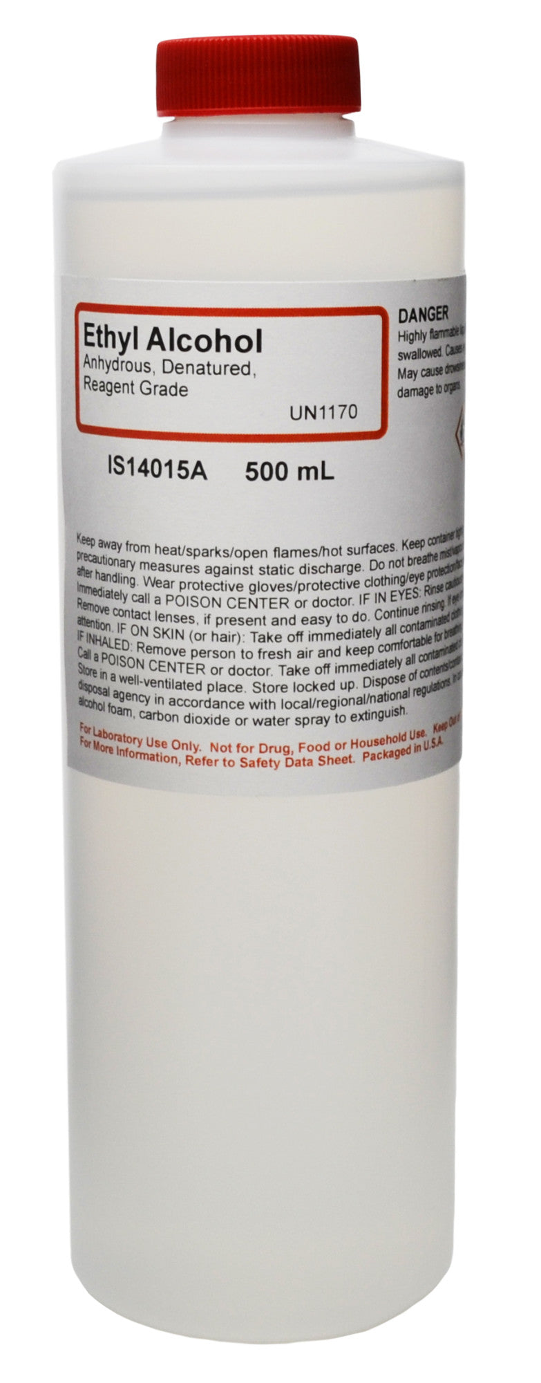ACS Reagent Grade Anhydrous Ethyl Alcohol Denatured with Isopropyl, 500mL