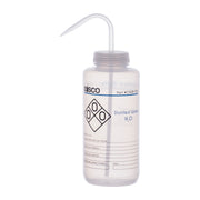 Distilled Water Wash Bottle, LDPE, 2-Color Label, 1000mL