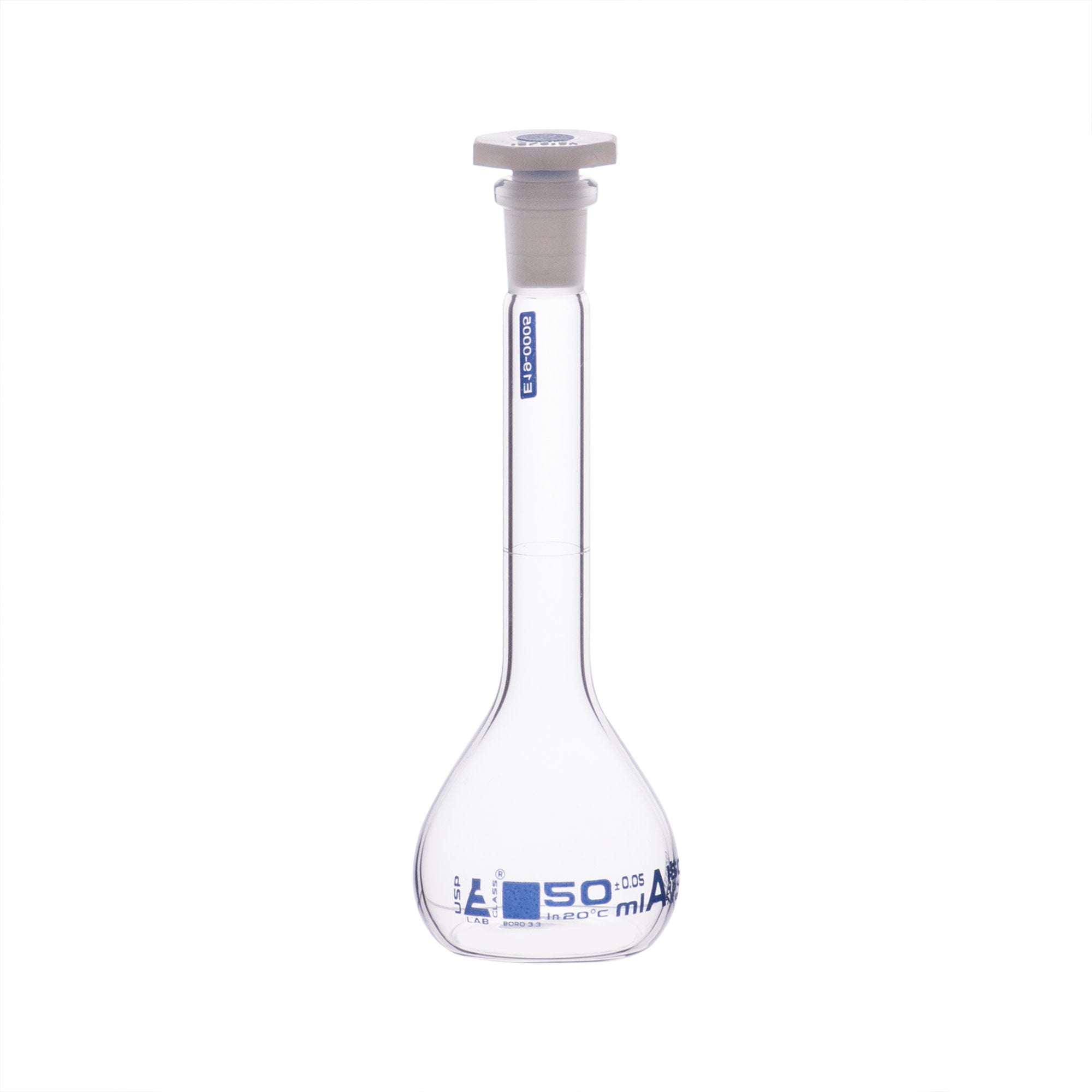 Class A Borosilicate Glass Volumetric Flask with Individual Certificate