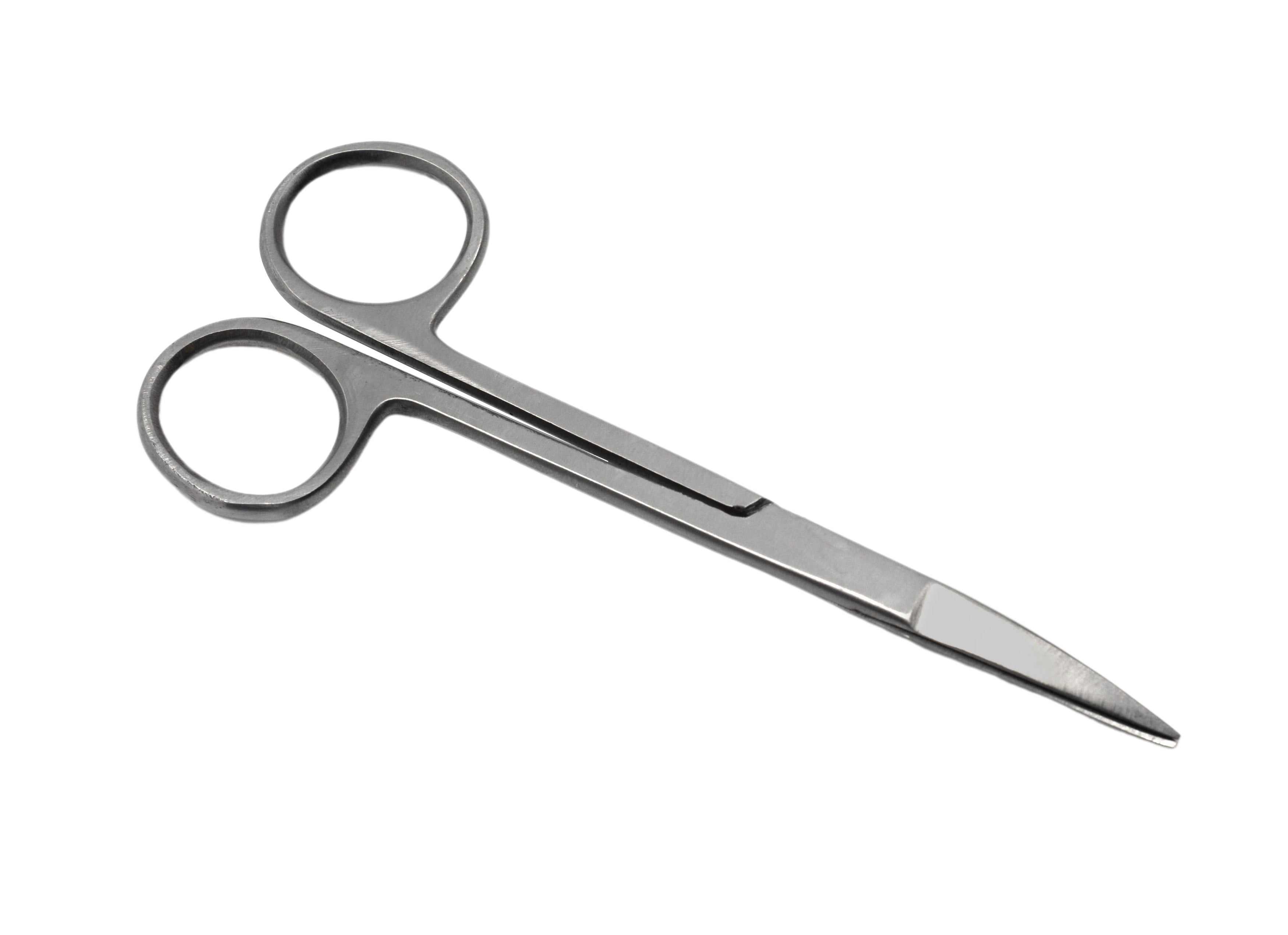 4.5" Curved-Tip Stainless Steel Dissecting Scissors