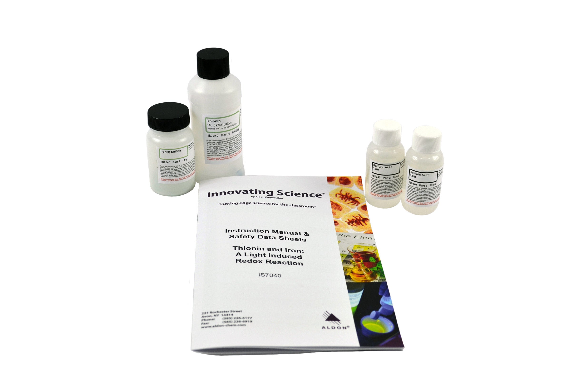 Thionin and Iron Light-Induced Redox Reaction Chemistry Kit