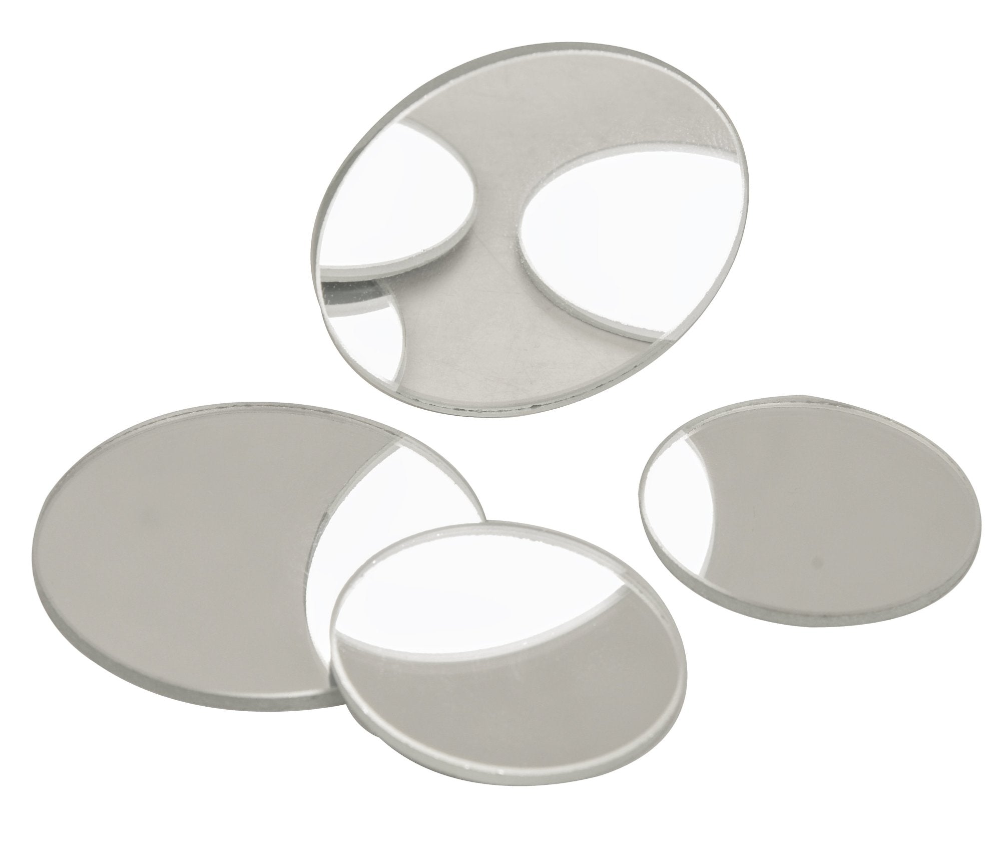 Plain Circular Glass Mirror, 100mm Diameter