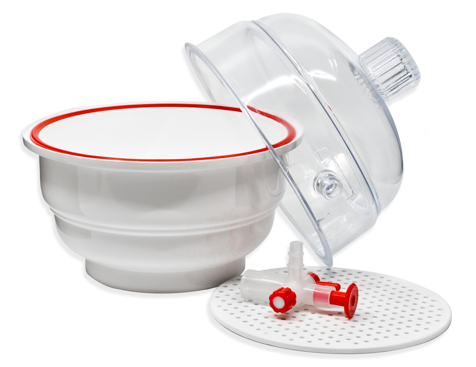 Autoclavable Polypropylene Vacuum Desiccator with PTFE Stopcock