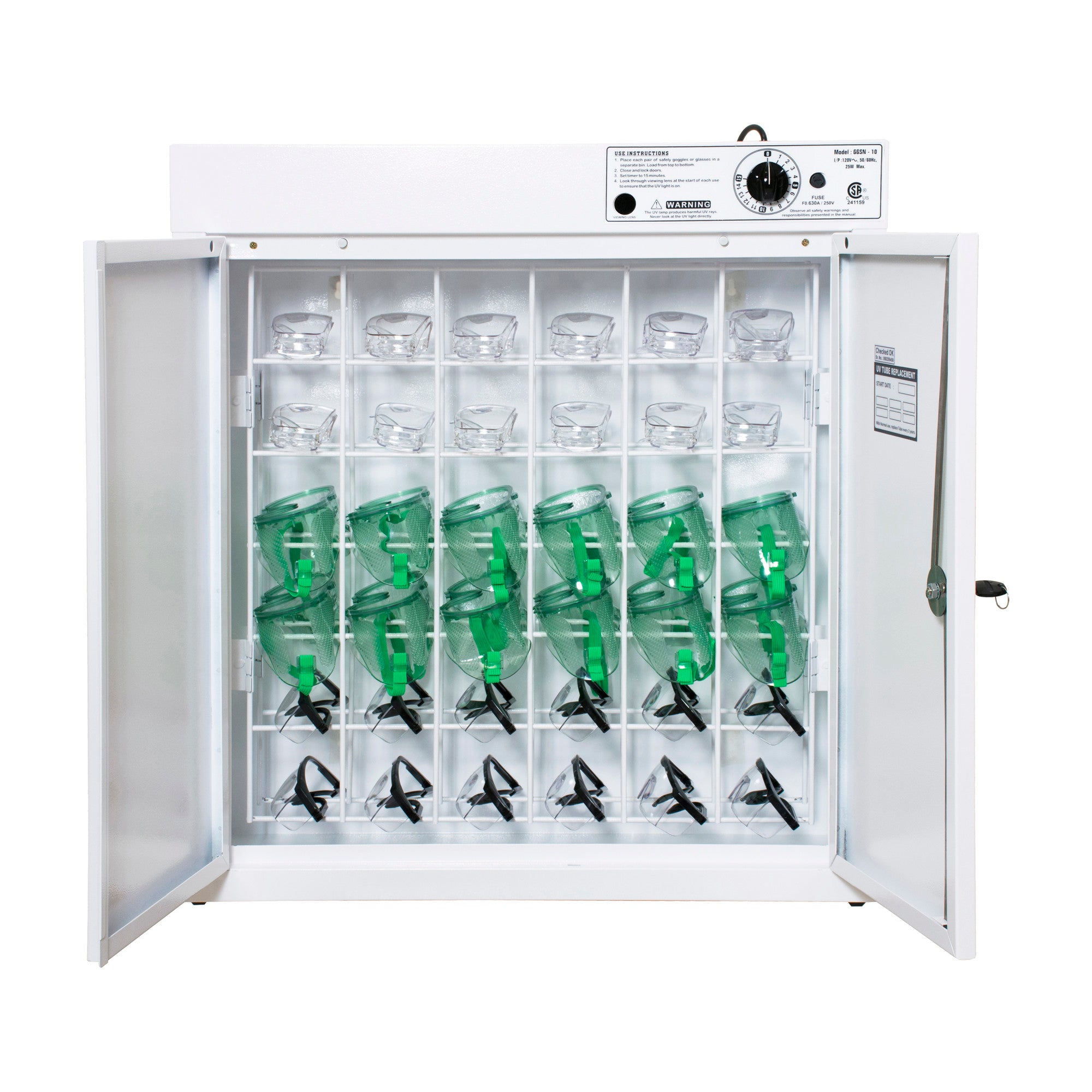 UV Goggle Sanitizing Cabinet, 36-Goggle Capacity