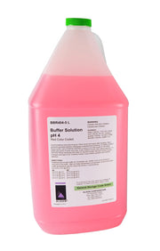 Red pH 4.00 Standard Buffer Solution, 5L
