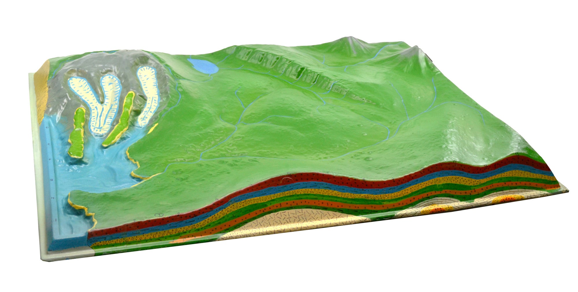 Comparative Terrain Landform Model Set with Mountain Overlay, 23.5", 2-Piece