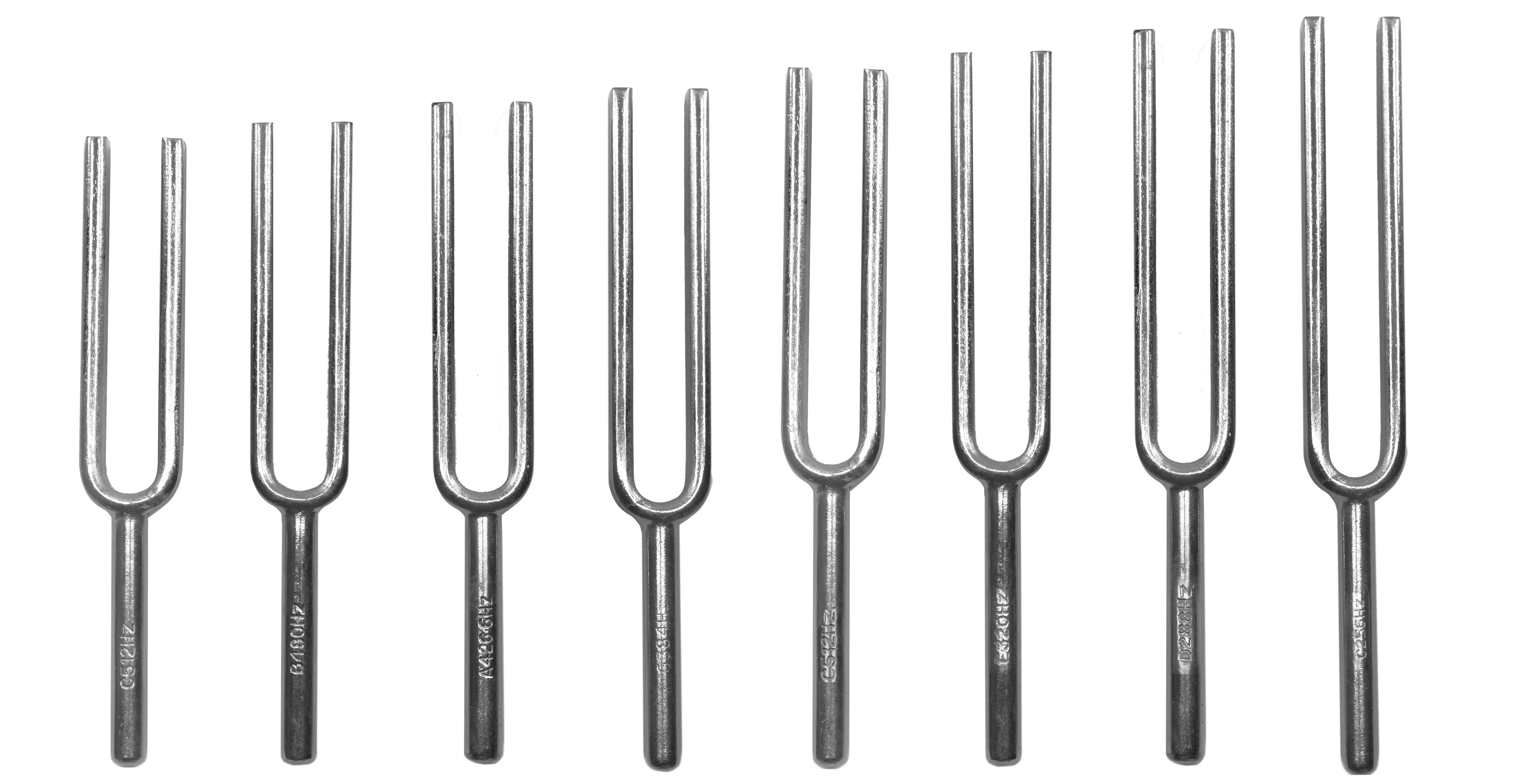 Scientific Steel Tuning Fork Set, 8 Forks, 256-512 Hz