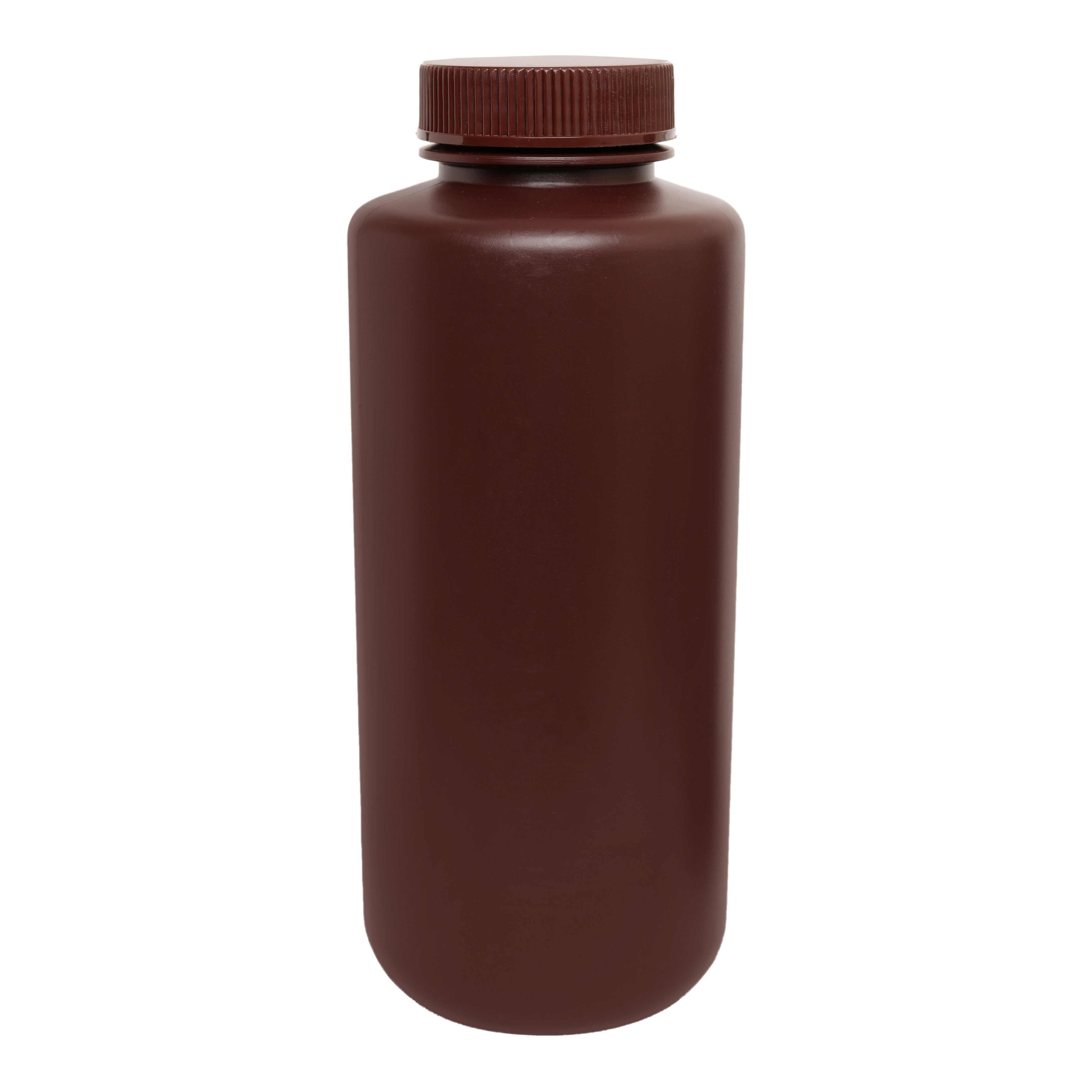 Wide Mouth Amber HDPE Reagent Bottle with Screw Cap