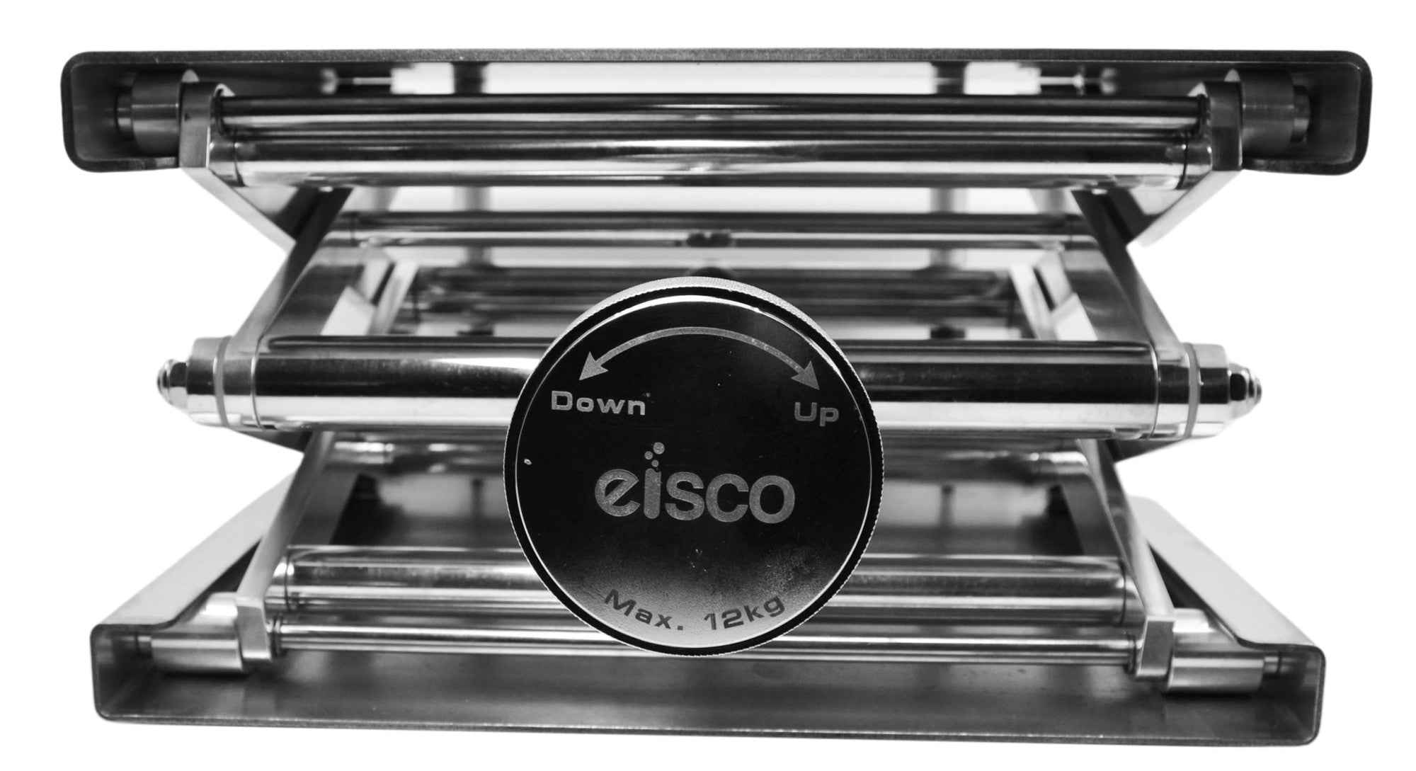 Premium Stainless Steel Scissor Jack with Hand Crank, 18" Extension