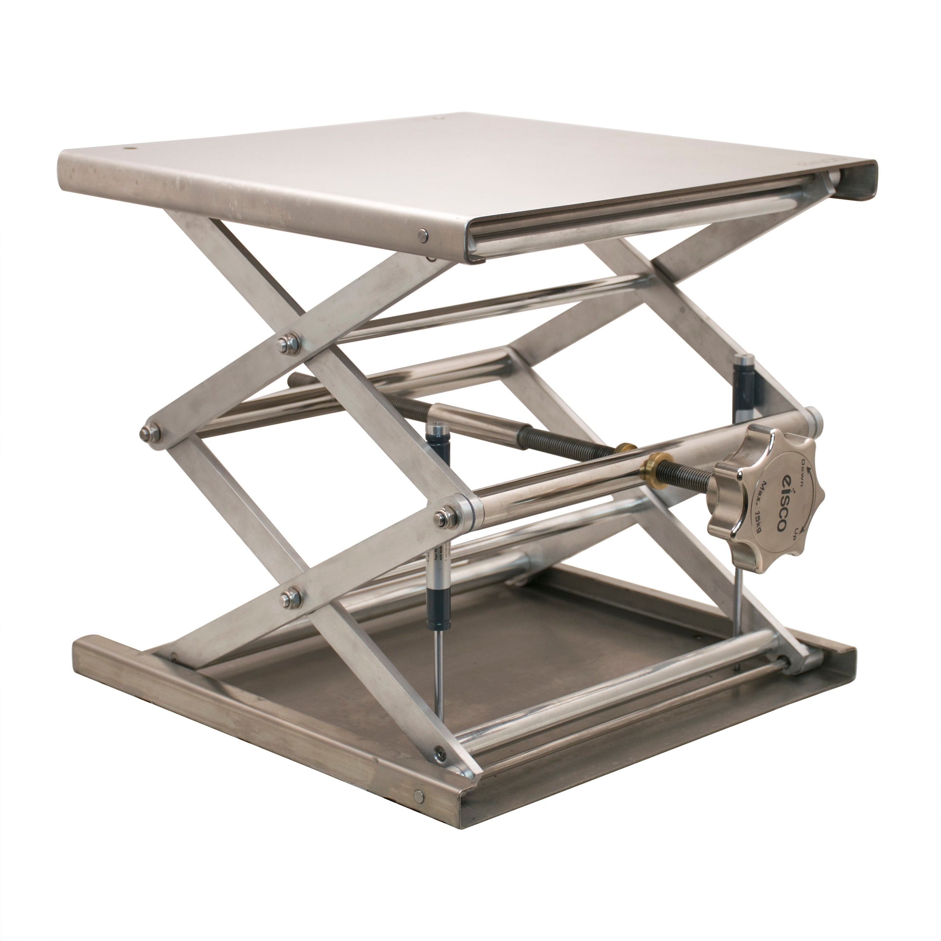 Premium Stainless Steel Scissor Jack with Hand Crank, 26" Extension