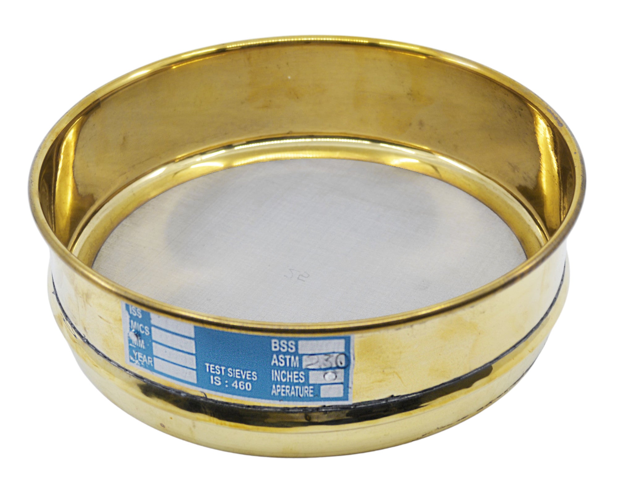Brass Frame Stainless Steel Mesh Test Sieve