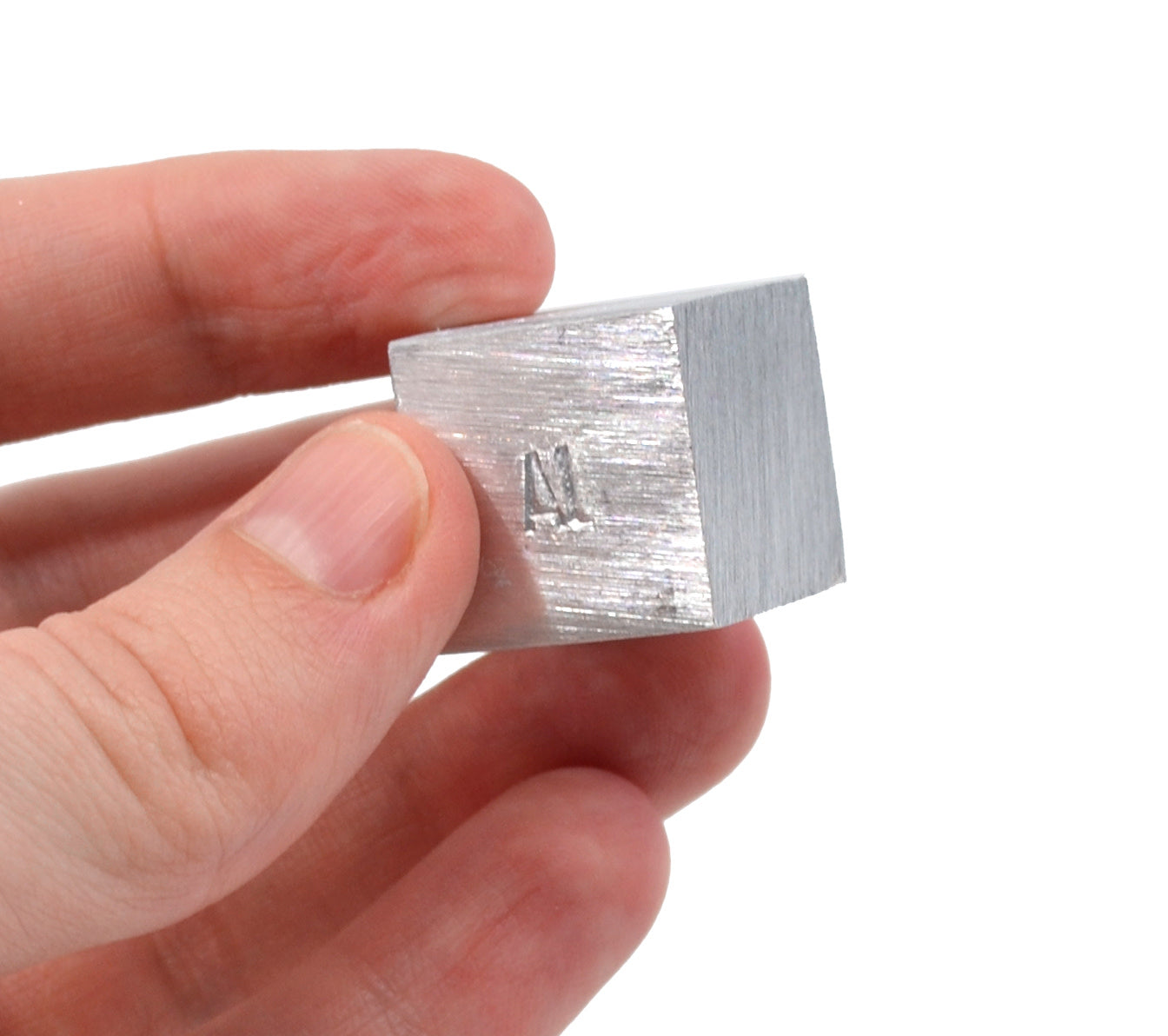 20mm Aluminum Density Cube with Element Stamp