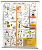 Laboratory Safety Chart, 30 x 40", with Roller