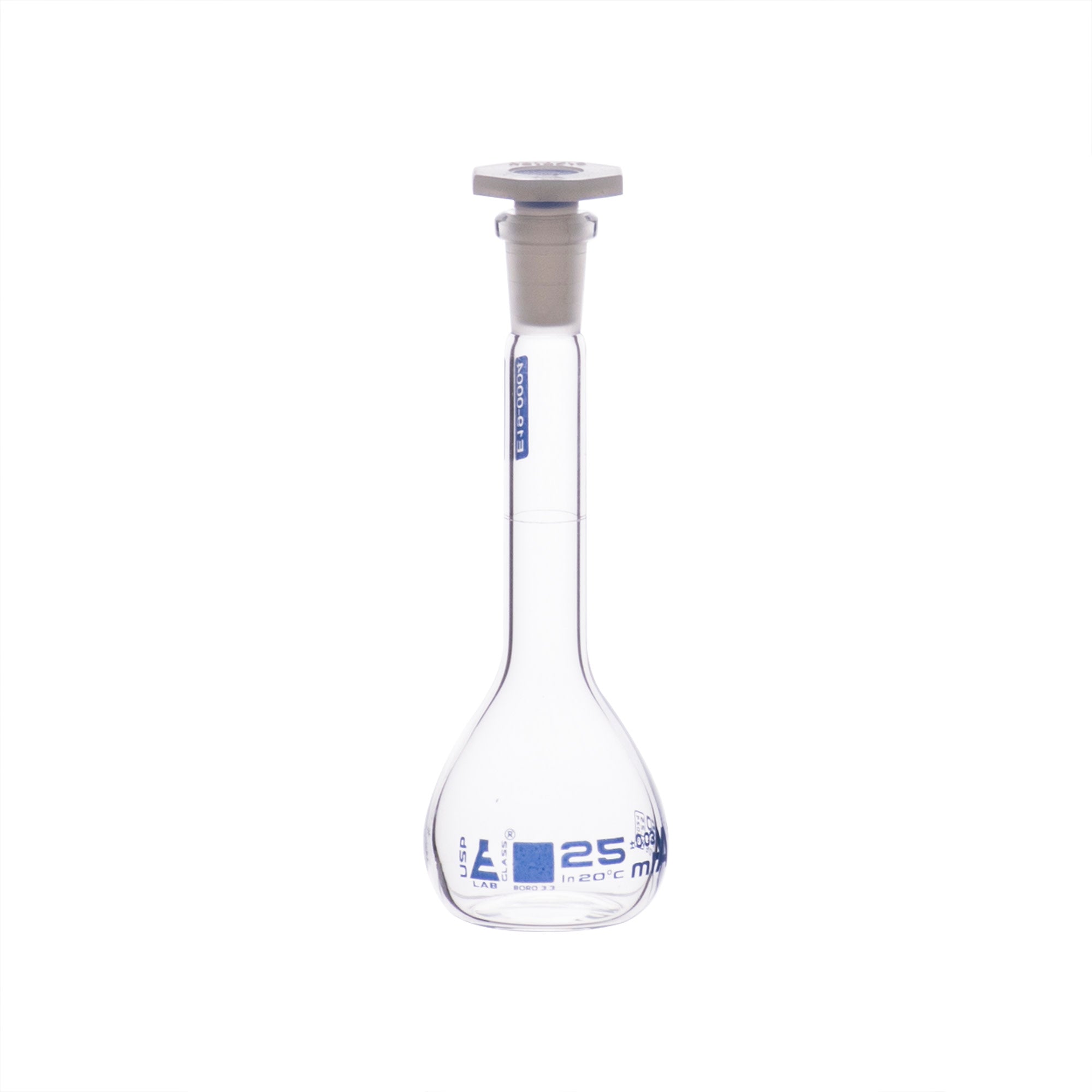 Class A Borosilicate Glass Volumetric Flask with Individual Certificate