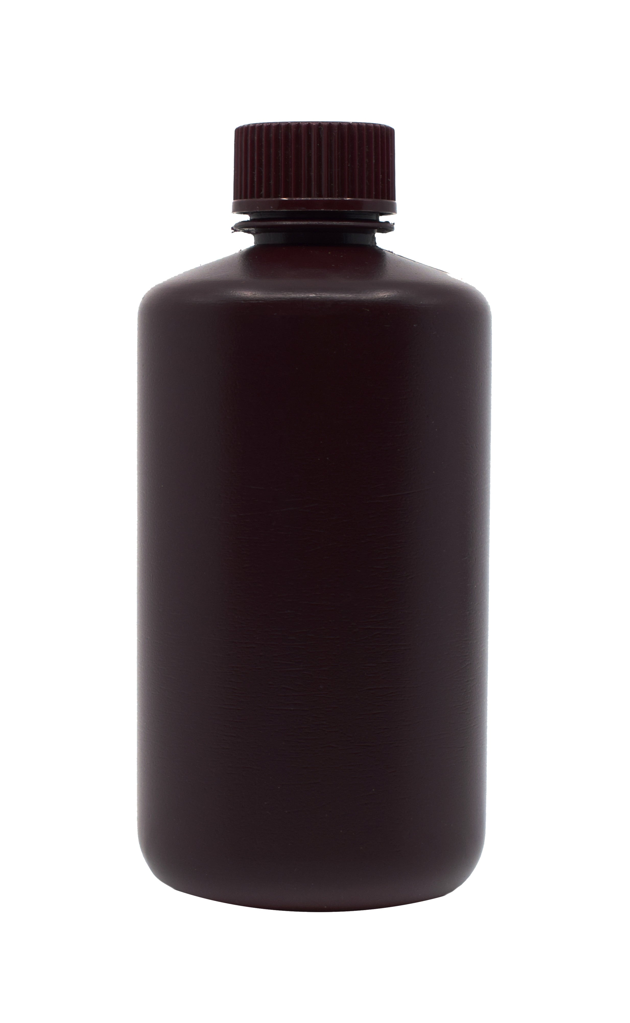 Narrow Mouth Amber HDPE Reagent Bottle with Screw Cap