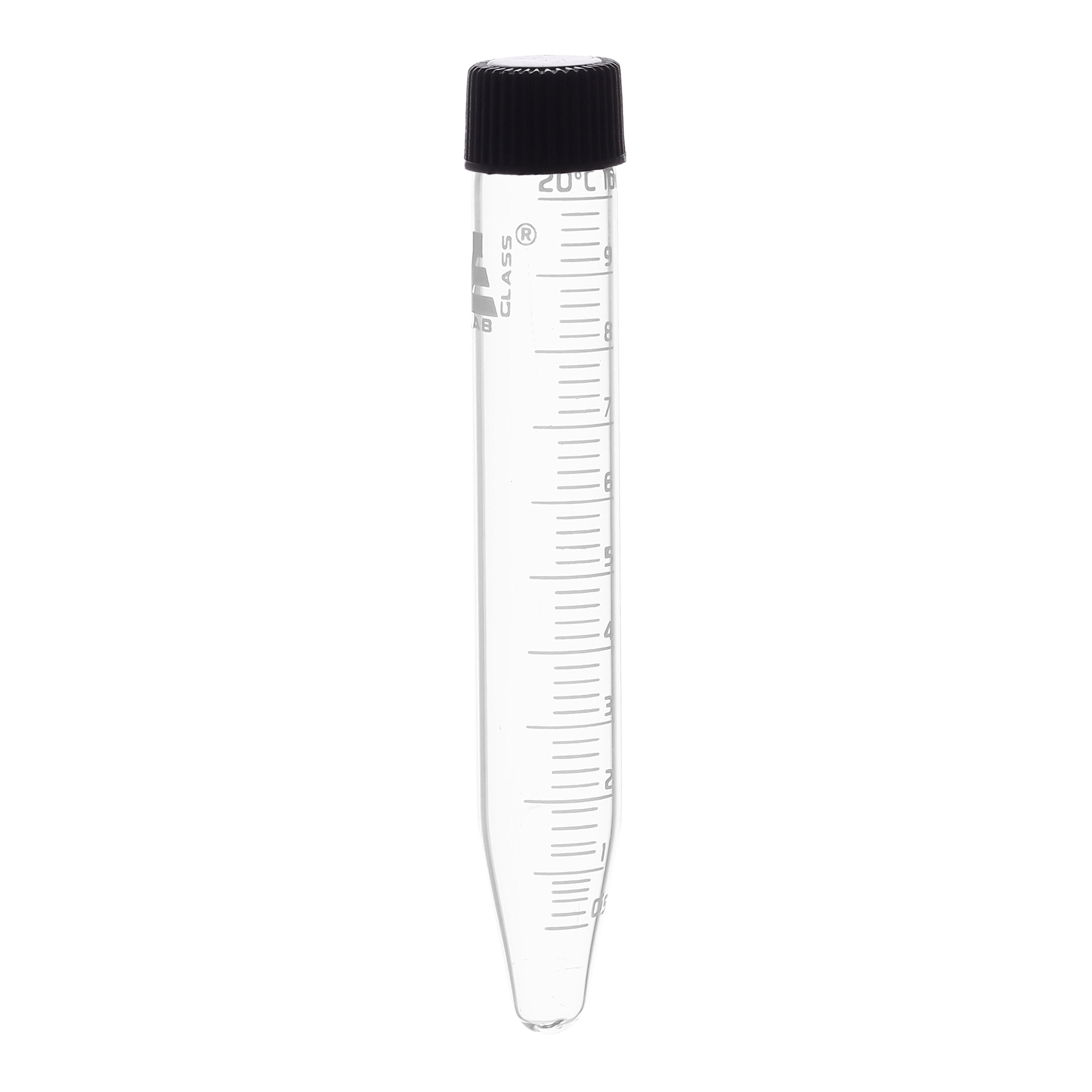 Conical Borosilicate Glass Centrifuge Tube with Screw Cap