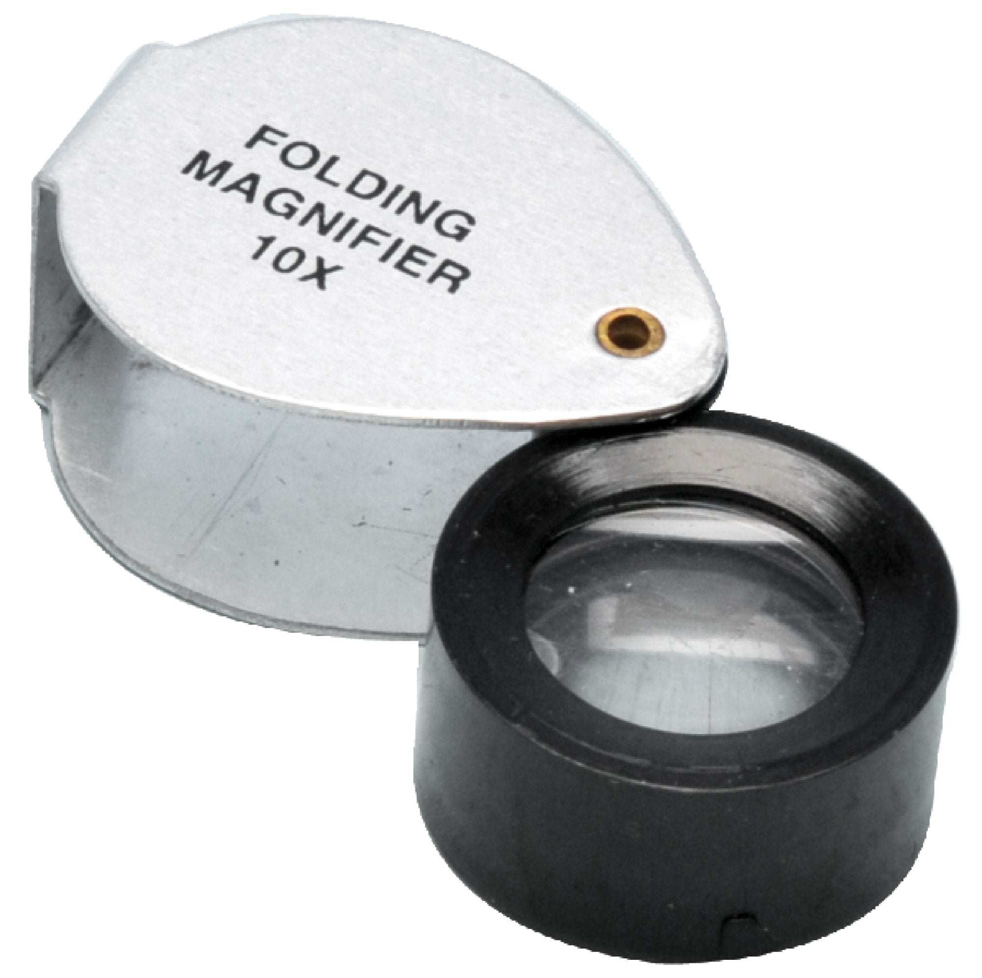 Gowland Folding Magnifier with Plano-Convex Lens, 0.75", 10x