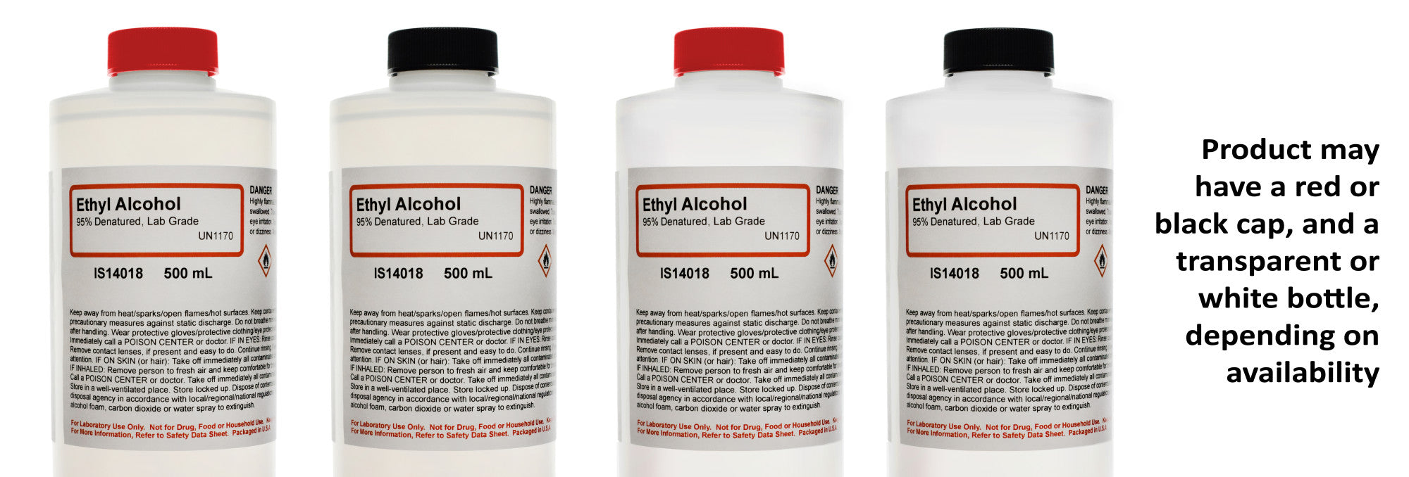 Denatured Ethyl Alcohol, 95%, 16oz, Laboratory Grade