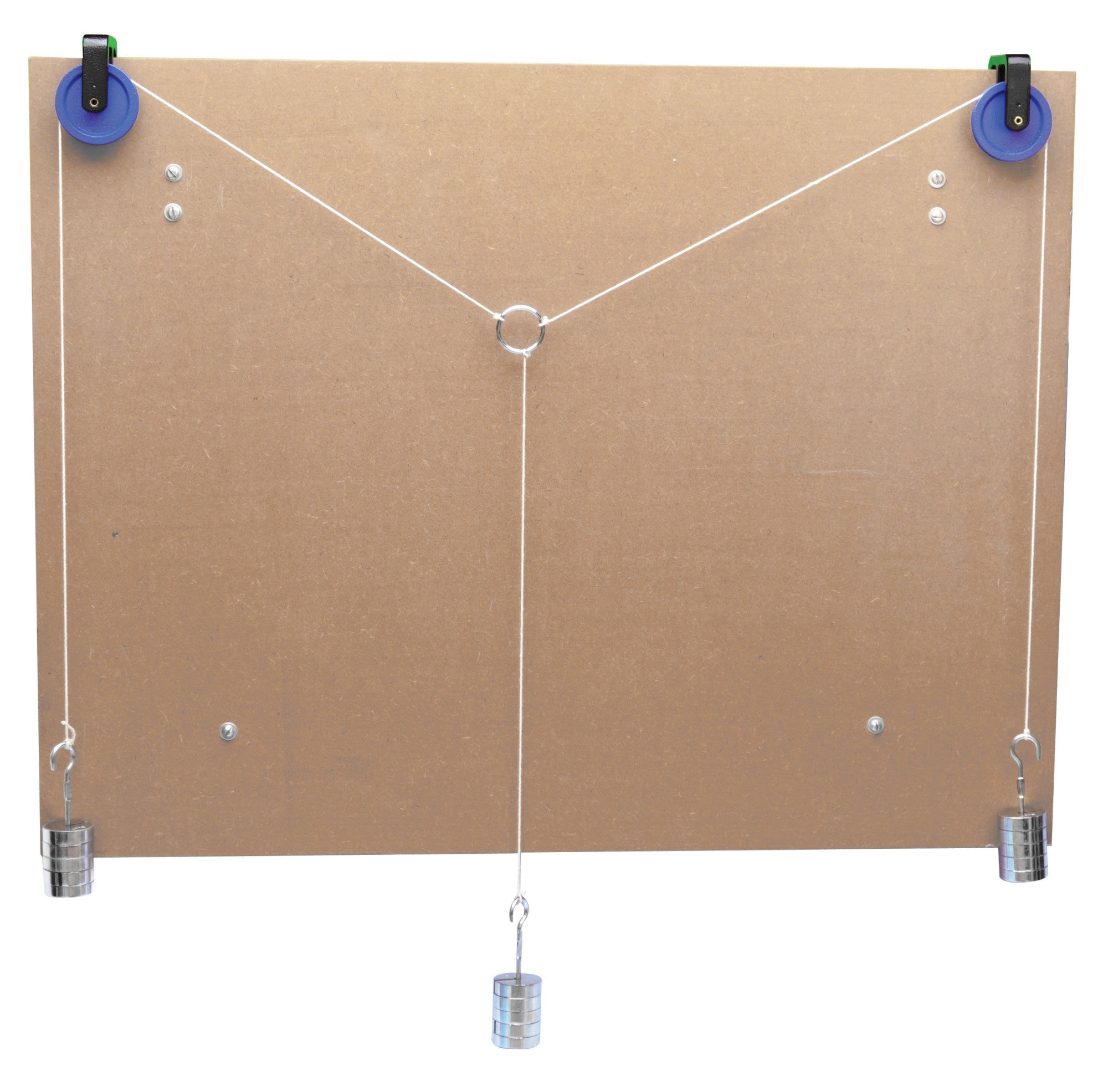 Parallelogram of Forces Apparatus with Pulleys and Weights, 26"