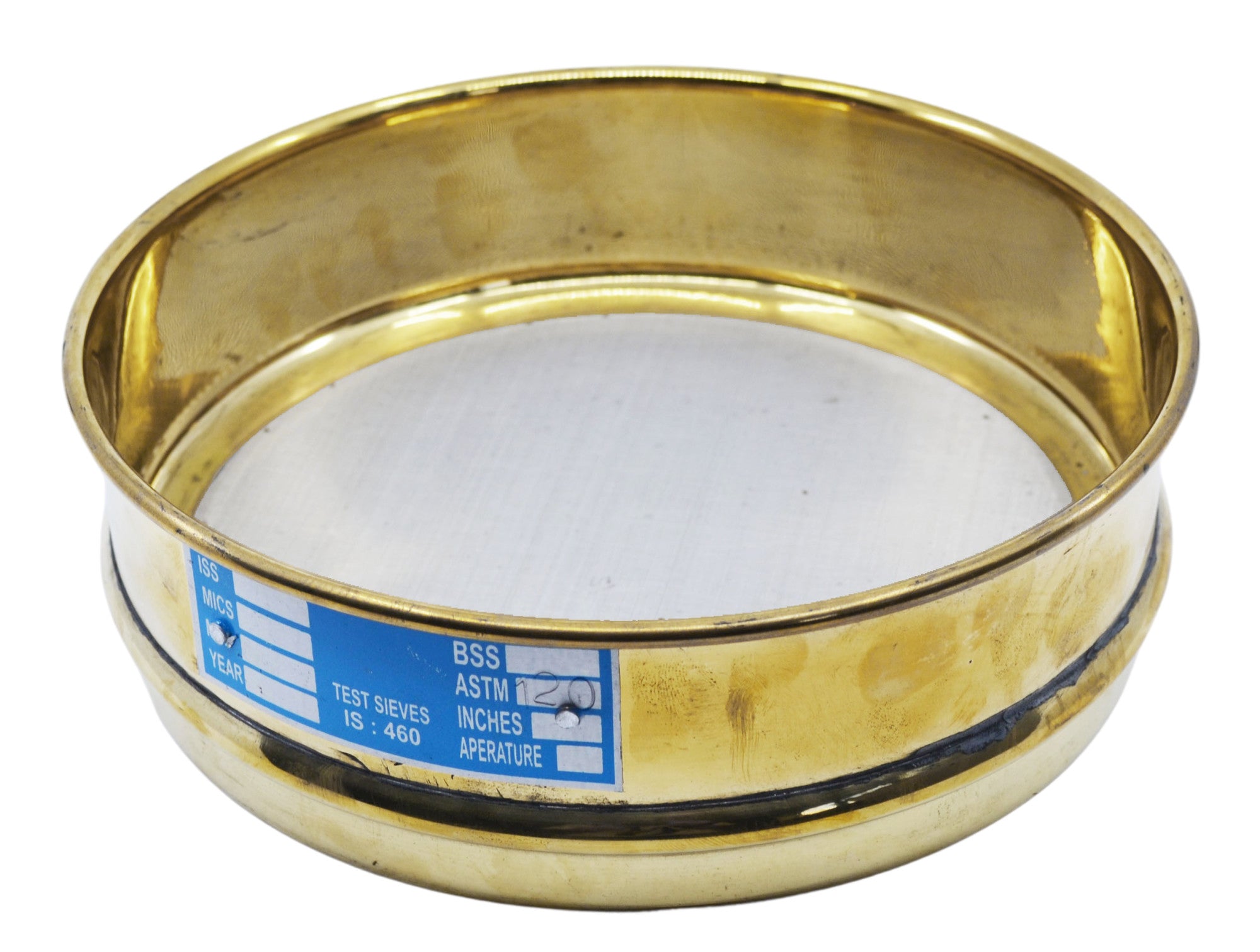 Brass Frame Stainless Steel Mesh Test Sieve
