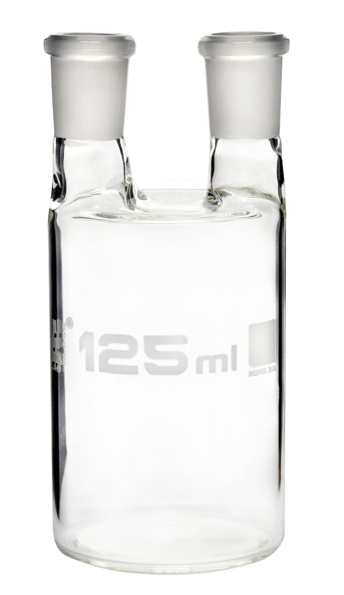 Two-Neck Borosilicate Glass Woulff Bottle
