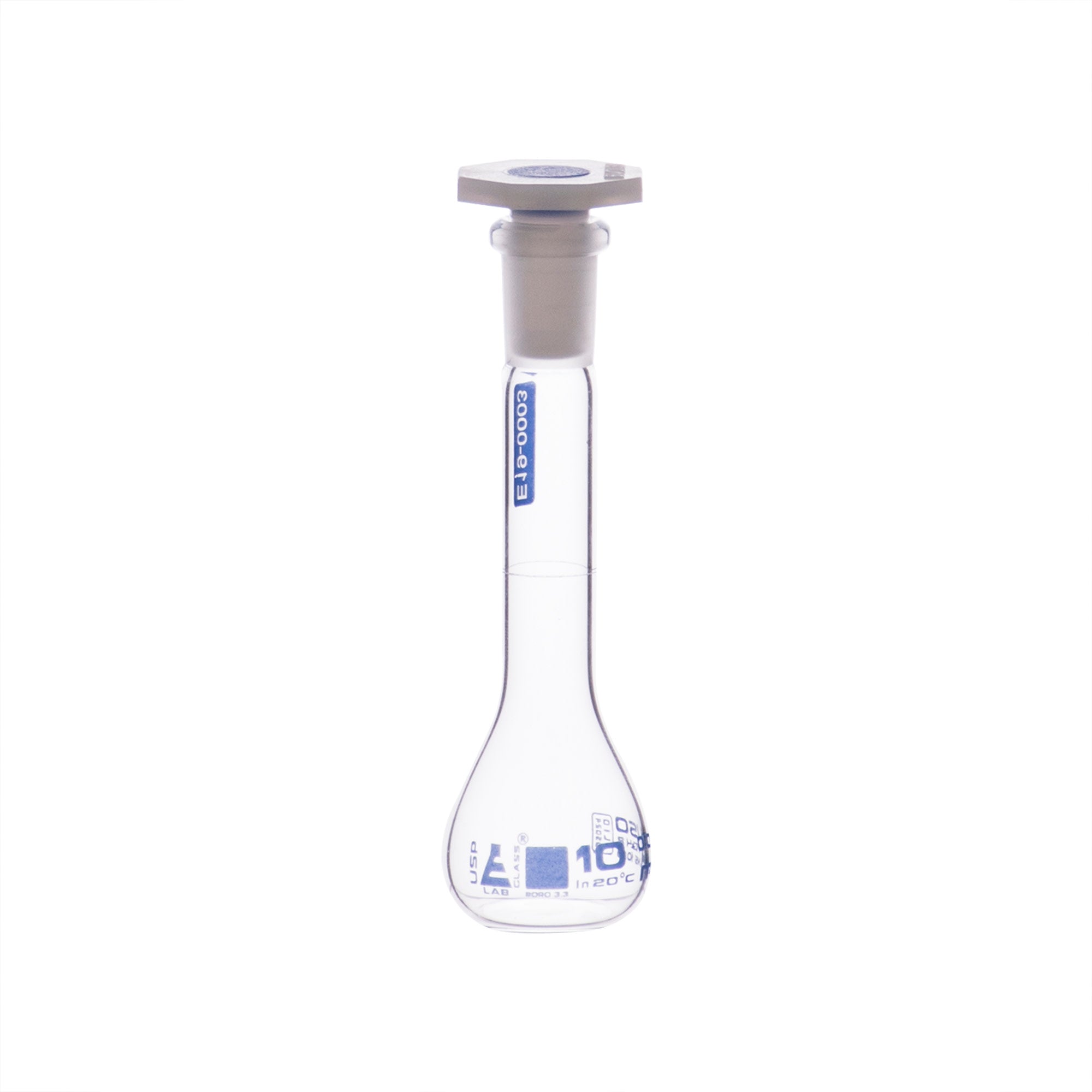 Class A Borosilicate Glass Volumetric Flask with Individual Certificate